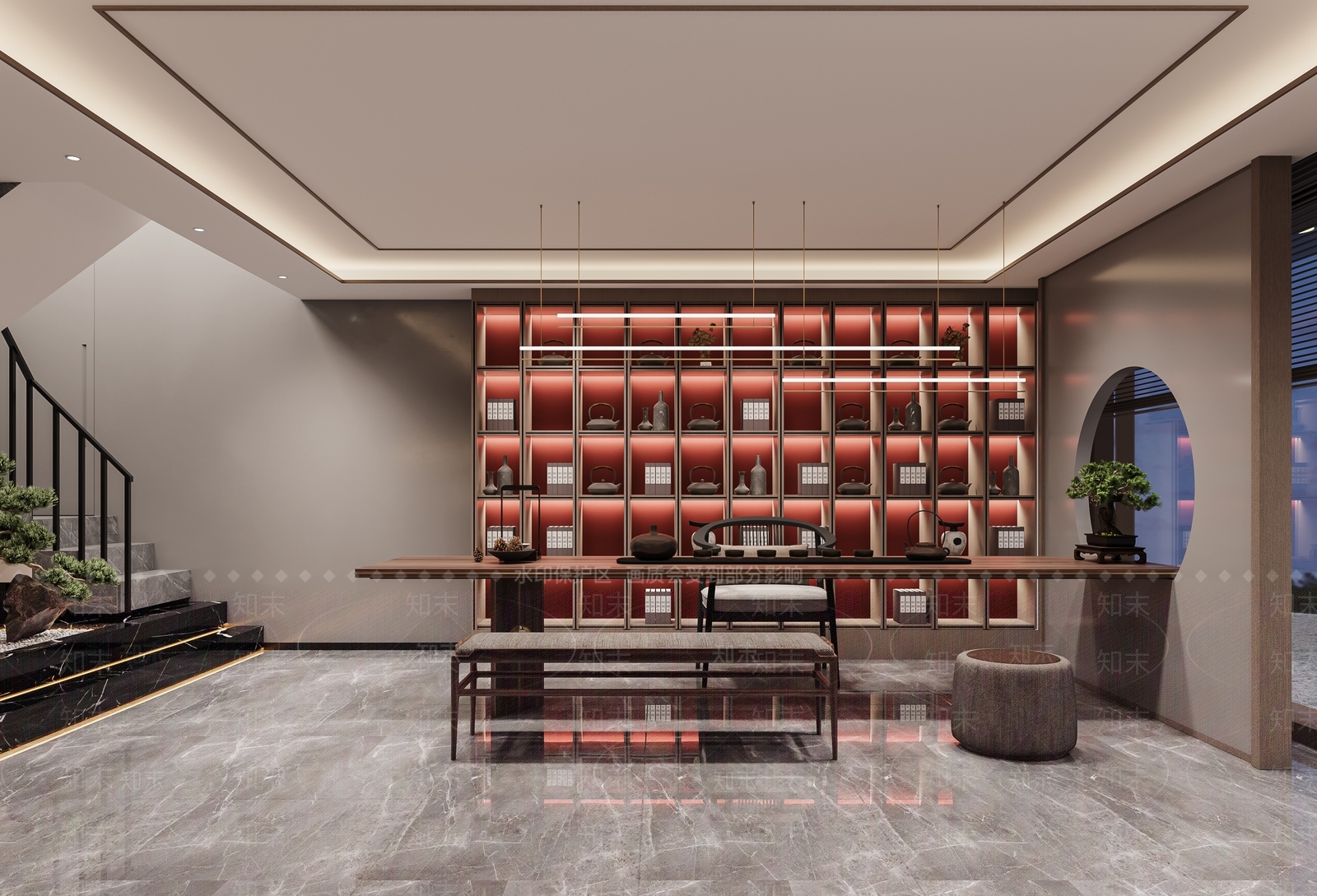 现代茶叶店3D模型下载【ID:1140750819】