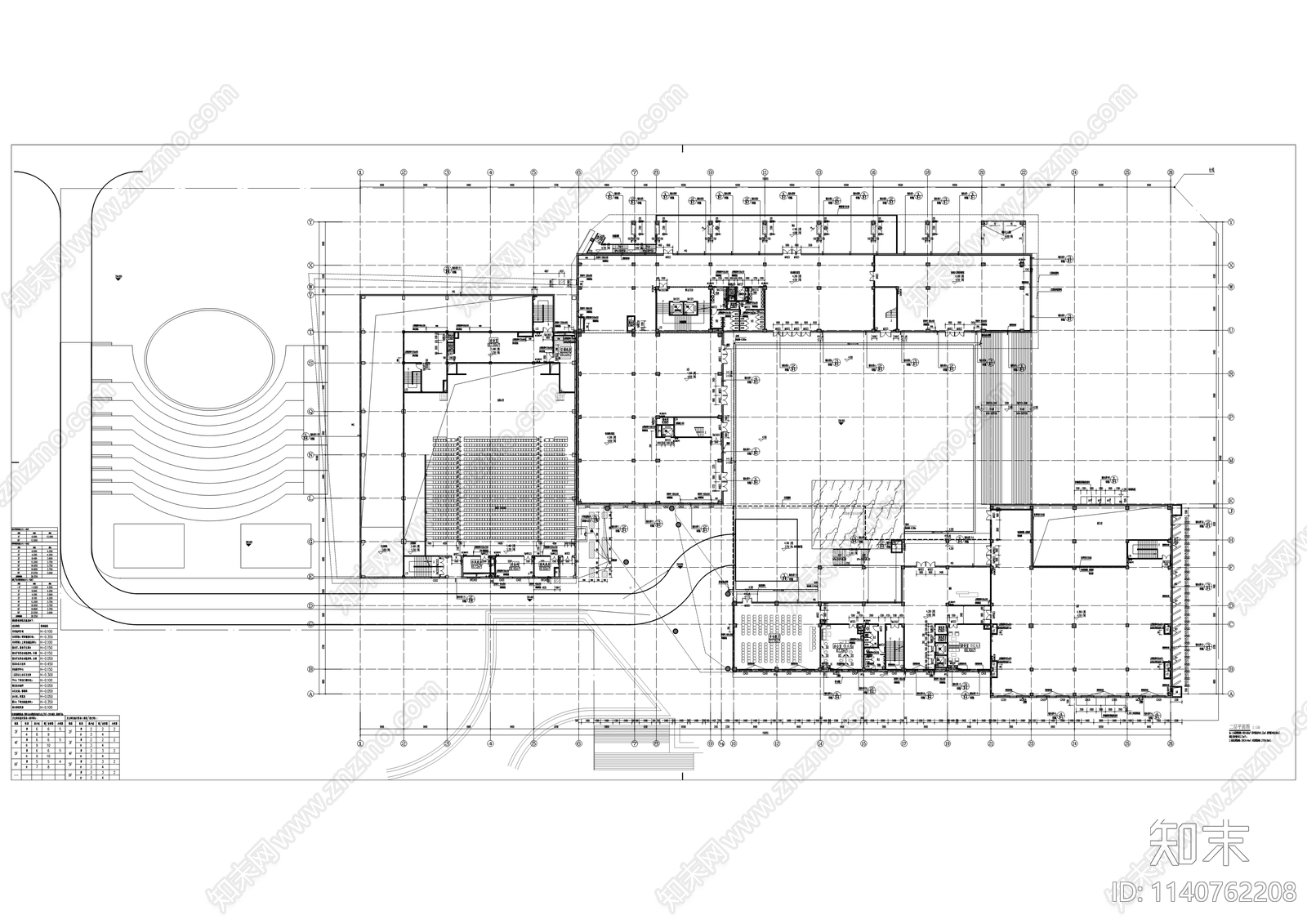 科技学院新校区建筑cad施工图下载【ID:1140762208】