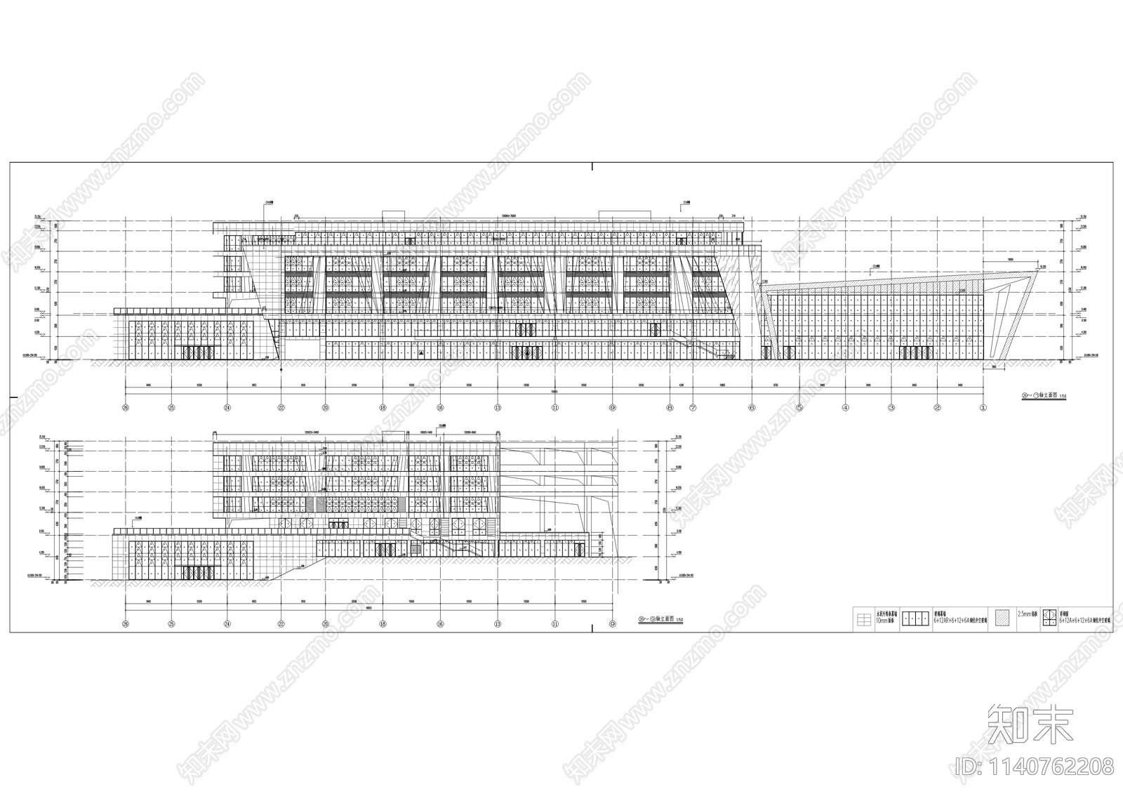 科技学院新校区建筑cad施工图下载【ID:1140762208】