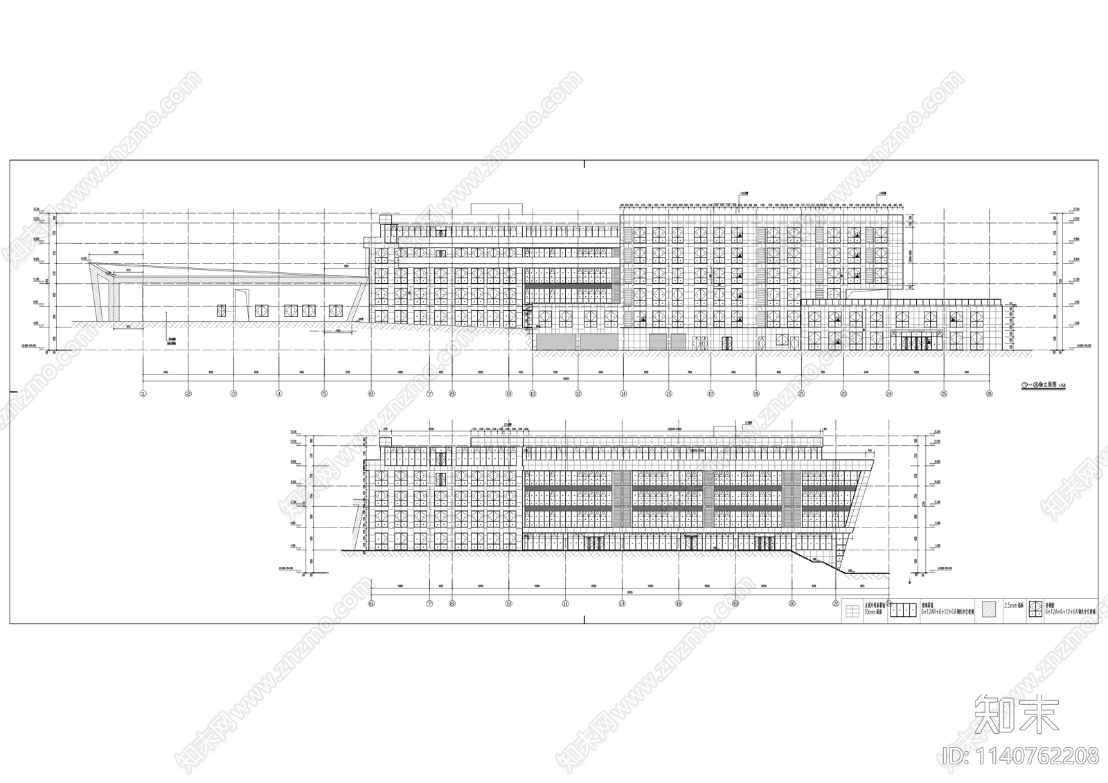 科技学院新校区建筑cad施工图下载【ID:1140762208】