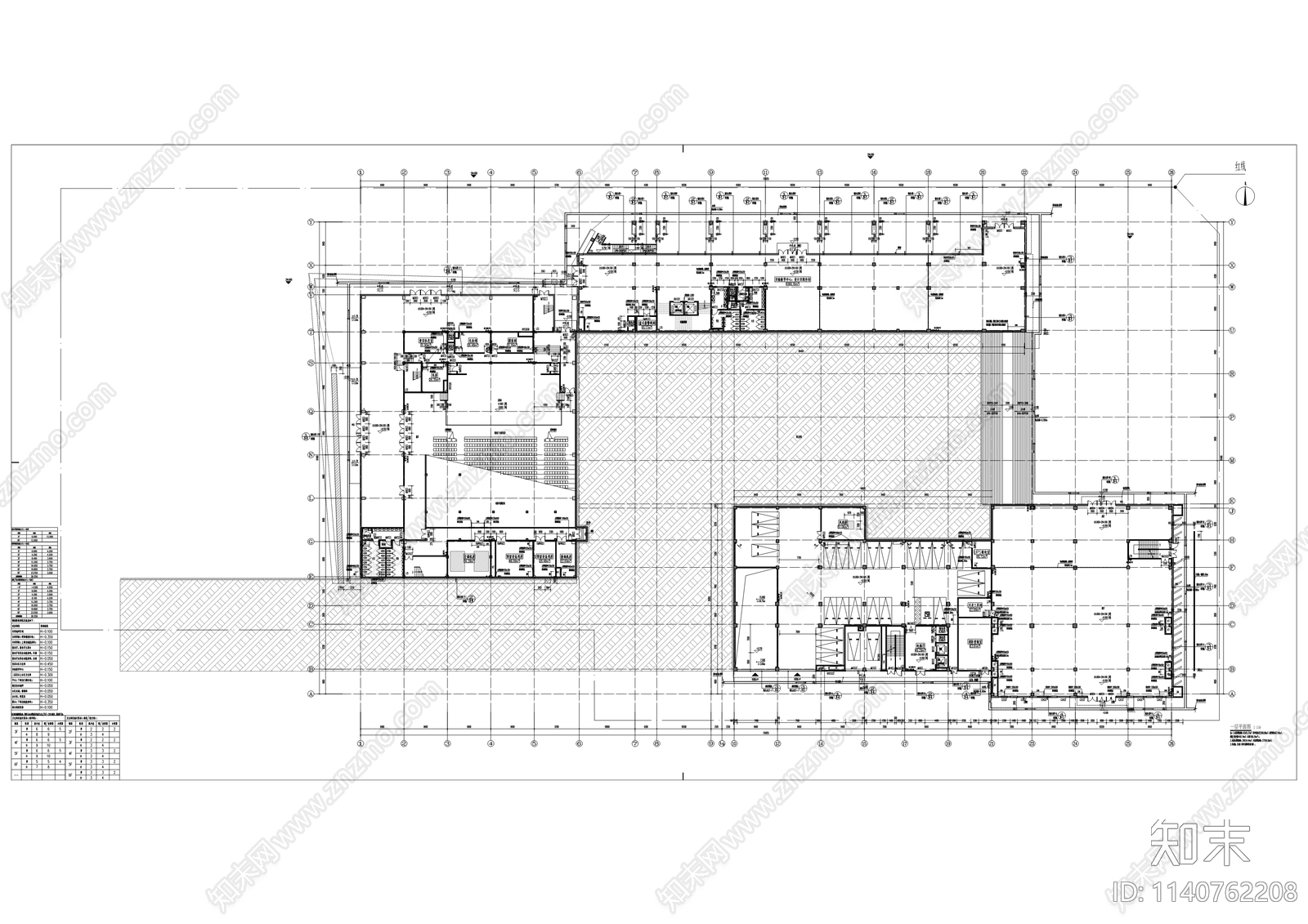 科技学院新校区建筑cad施工图下载【ID:1140762208】