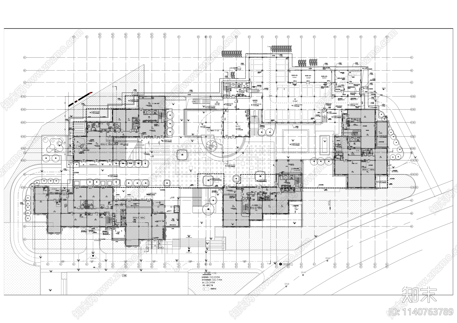 礼嘉智慧公园极客社区商业建筑cad施工图下载【ID:1140763789】