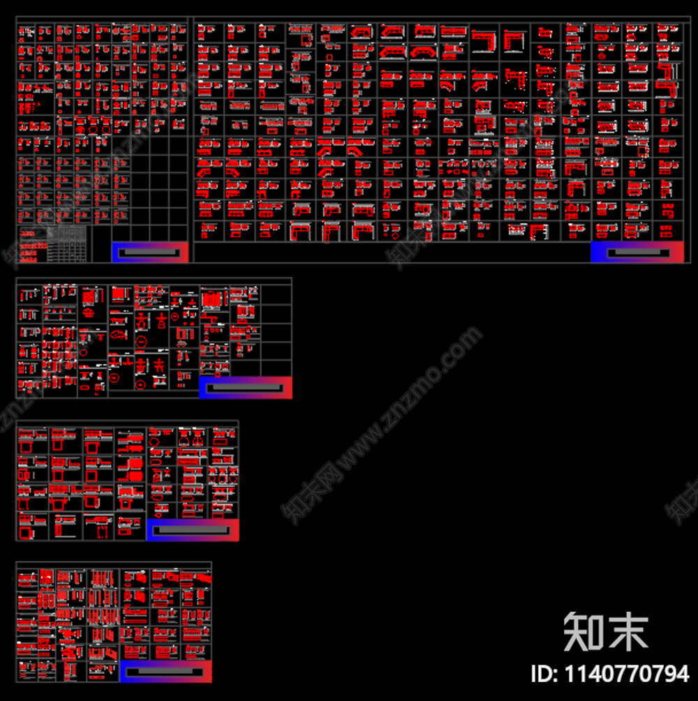 家具三视图施工图下载【ID:1140770794】