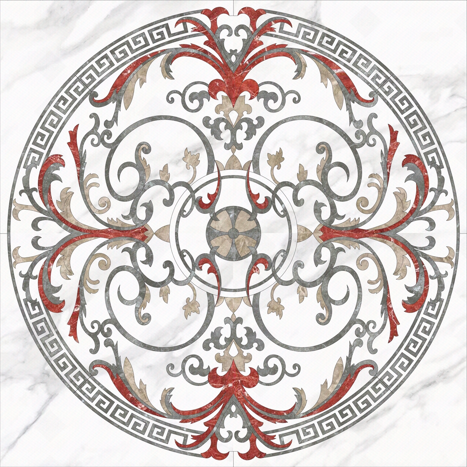 中式石材拼花地砖贴图下载【ID:1140775097】