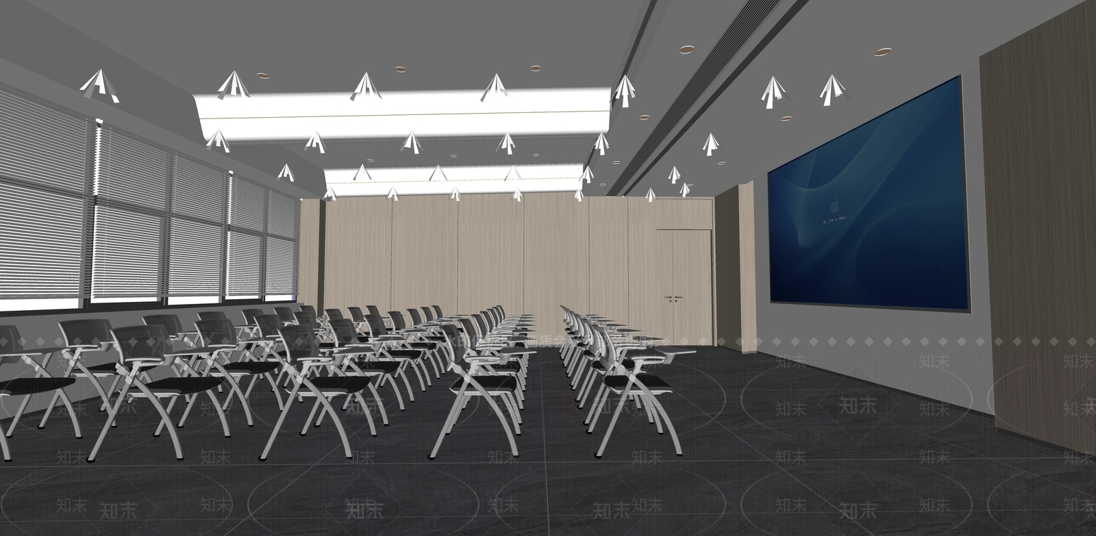 现代报告厅SU模型下载【ID:1140780143】