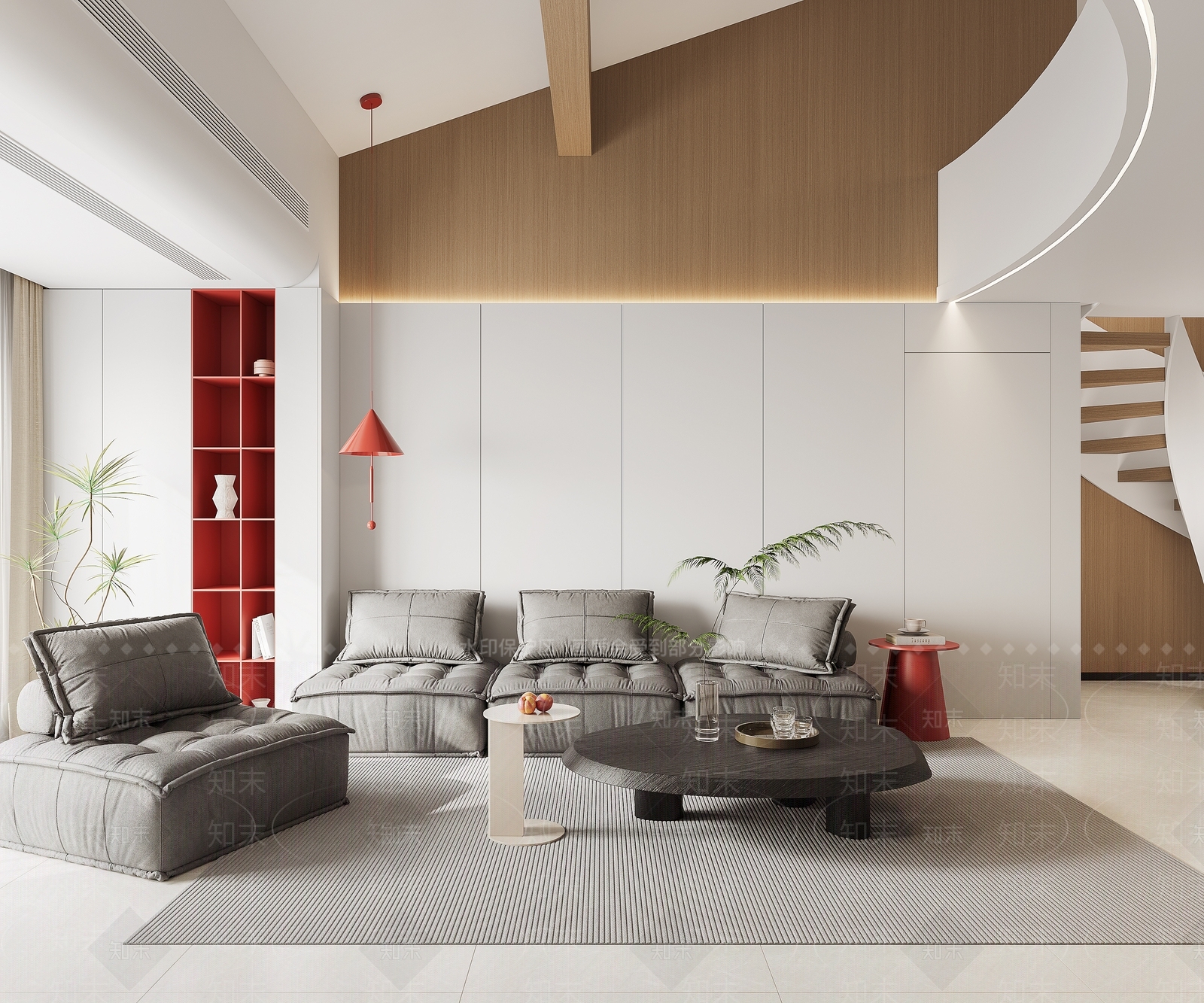 现代loft公寓3D模型下载【ID:1140783947】