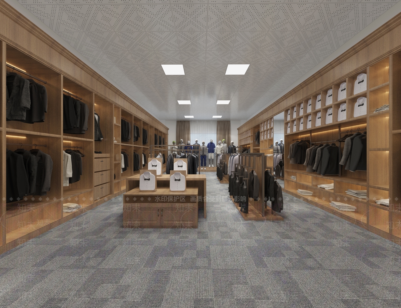 现代服装店3D模型下载【ID:1140786207】