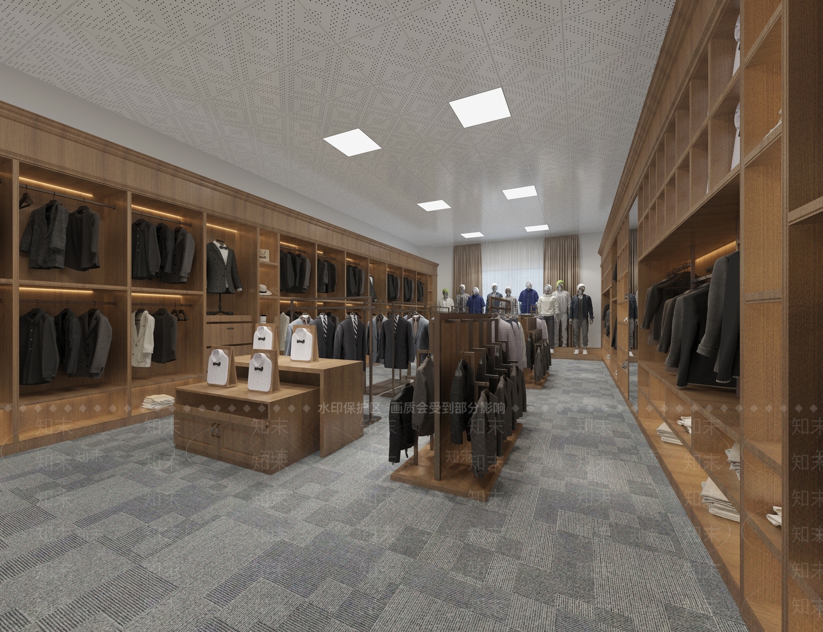 现代服装店3D模型下载【ID:1140786207】
