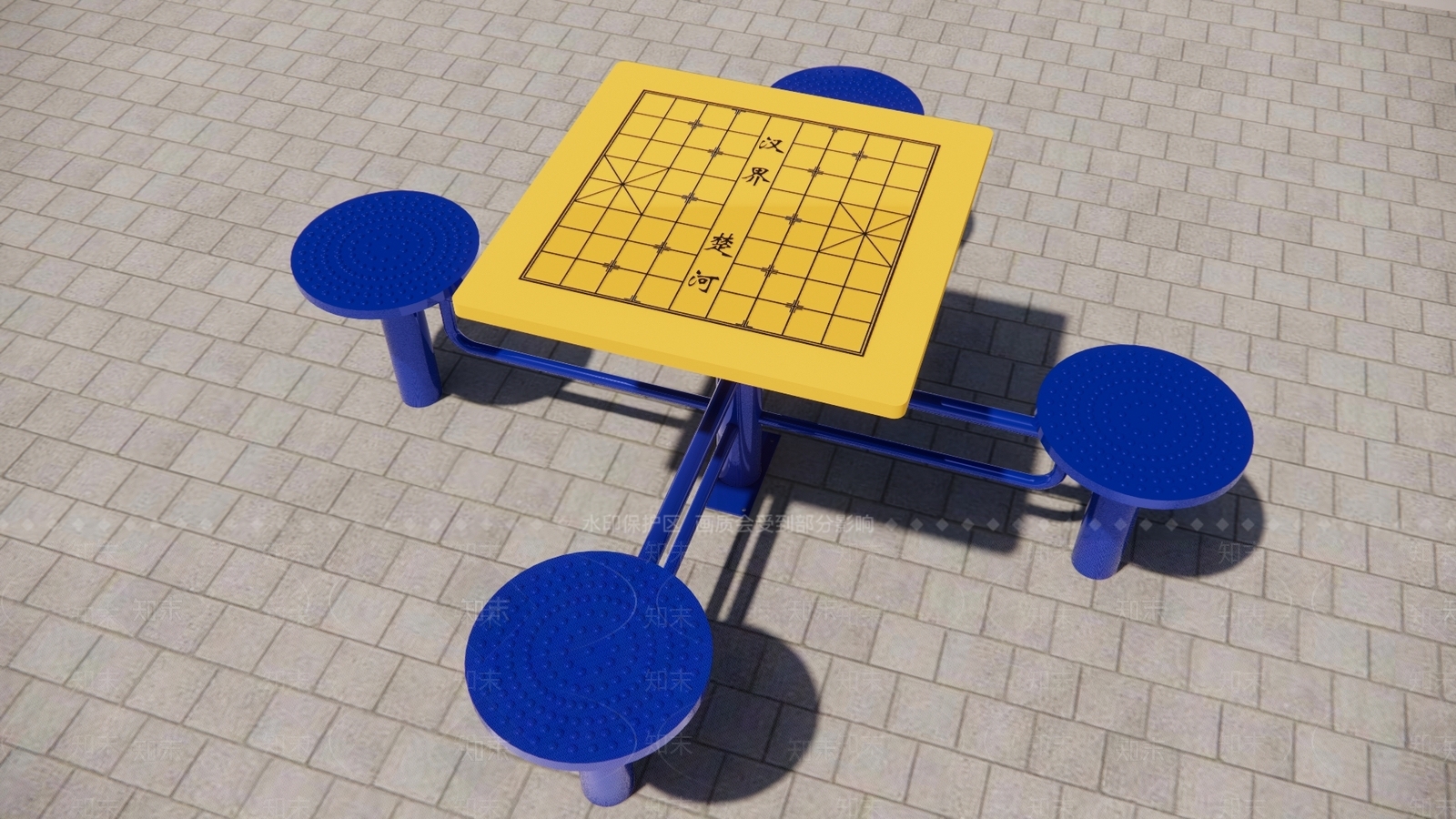 棋牌桌组合SU模型下载【ID:1140789056】