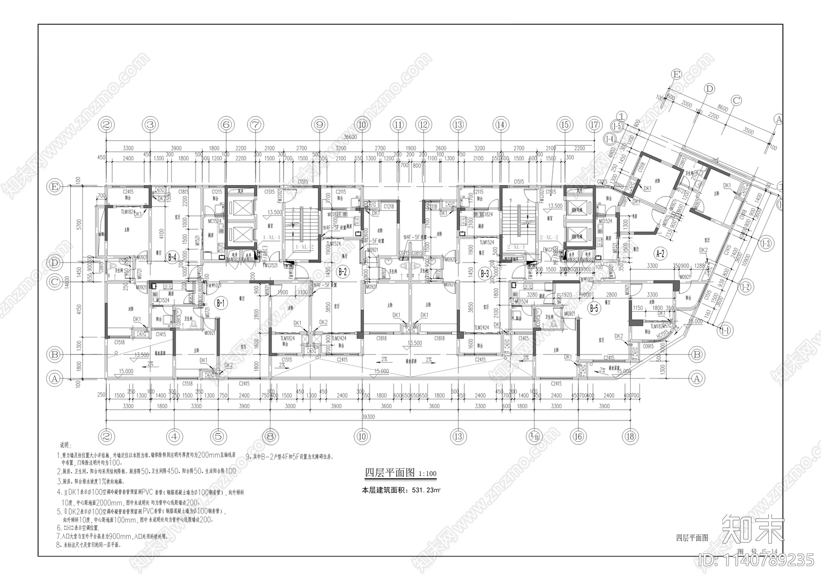 学校建筑cad施工图下载【ID:1140789235】