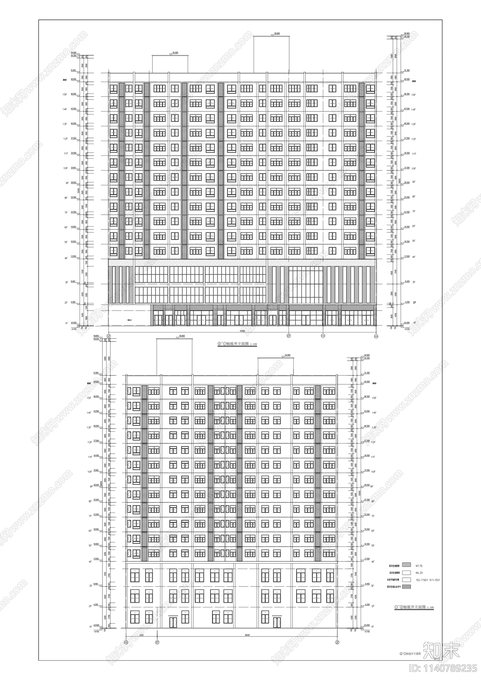学校建筑cad施工图下载【ID:1140789235】