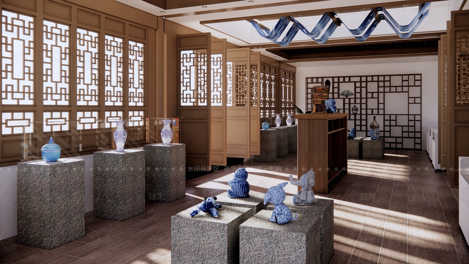 新中式其他店铺SU模型下载【ID:1215995160】