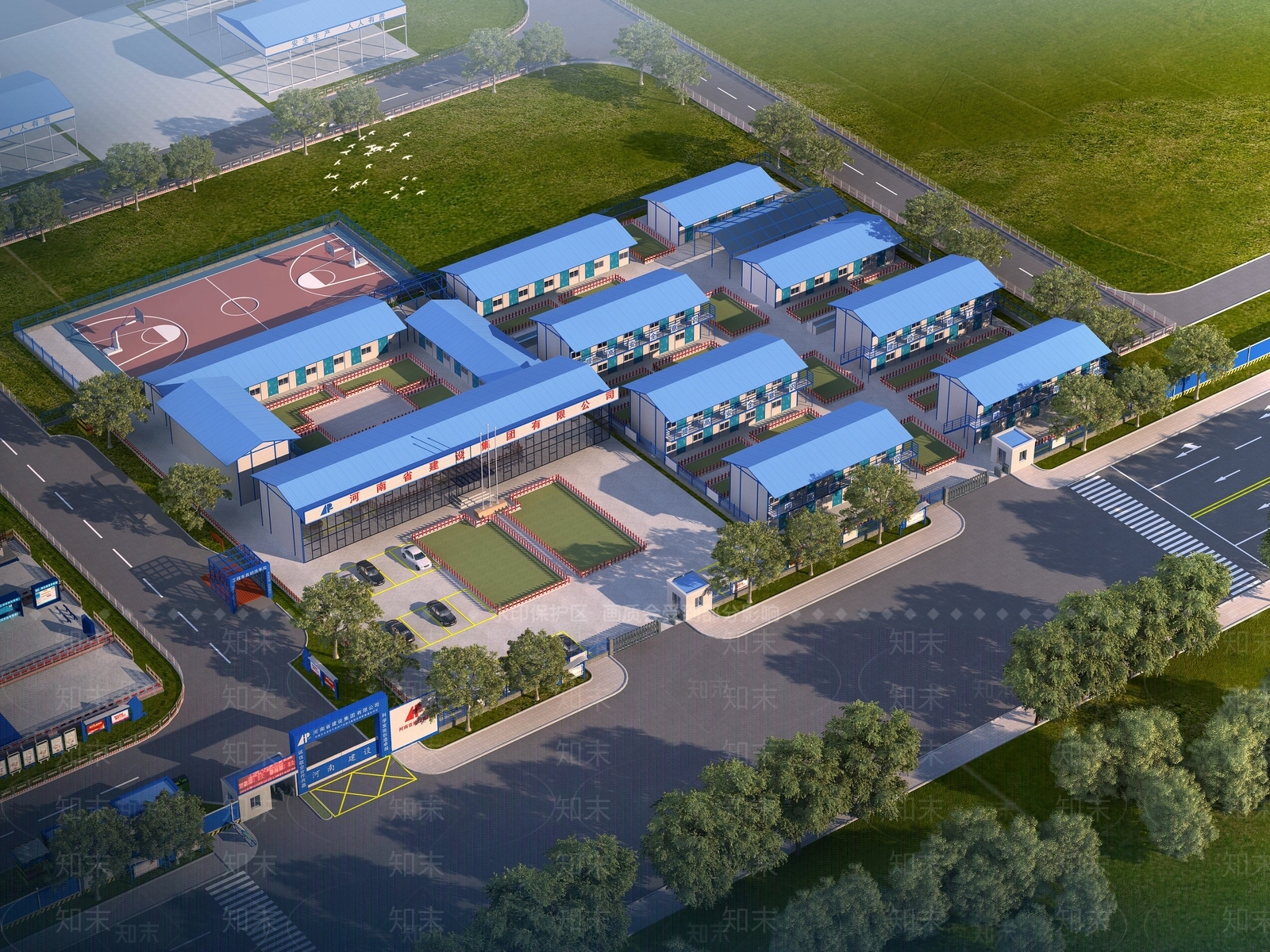 现代工业厂房3D模型下载【ID:1140793549】