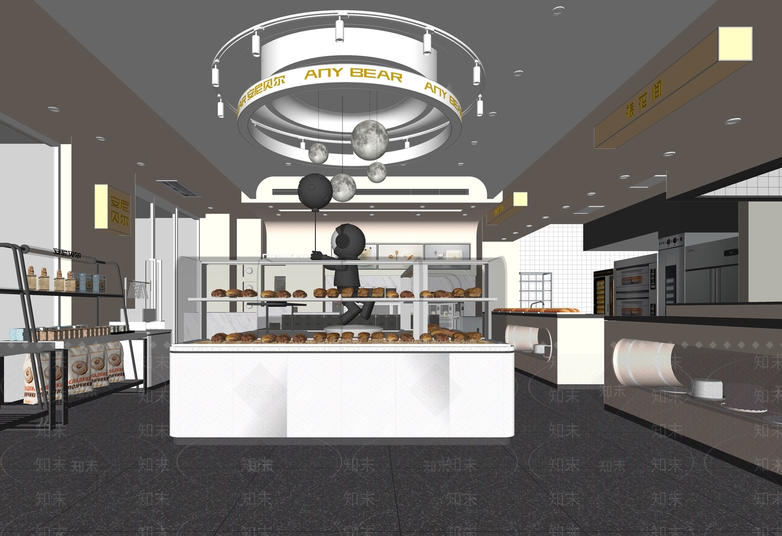 现代烘培店SU模型下载【ID:1140795727】