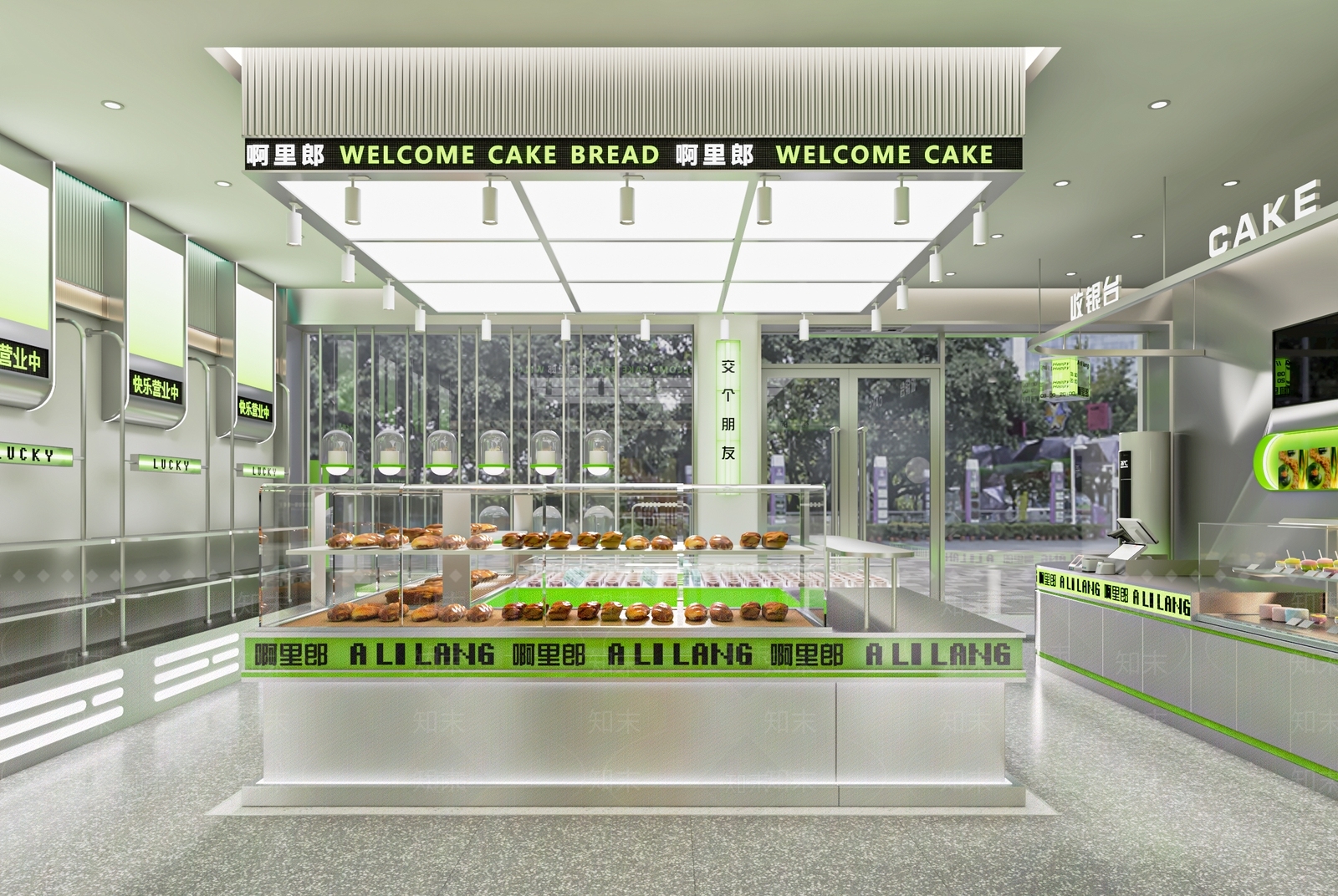 现代面包店SU模型下载【ID:1140799087】