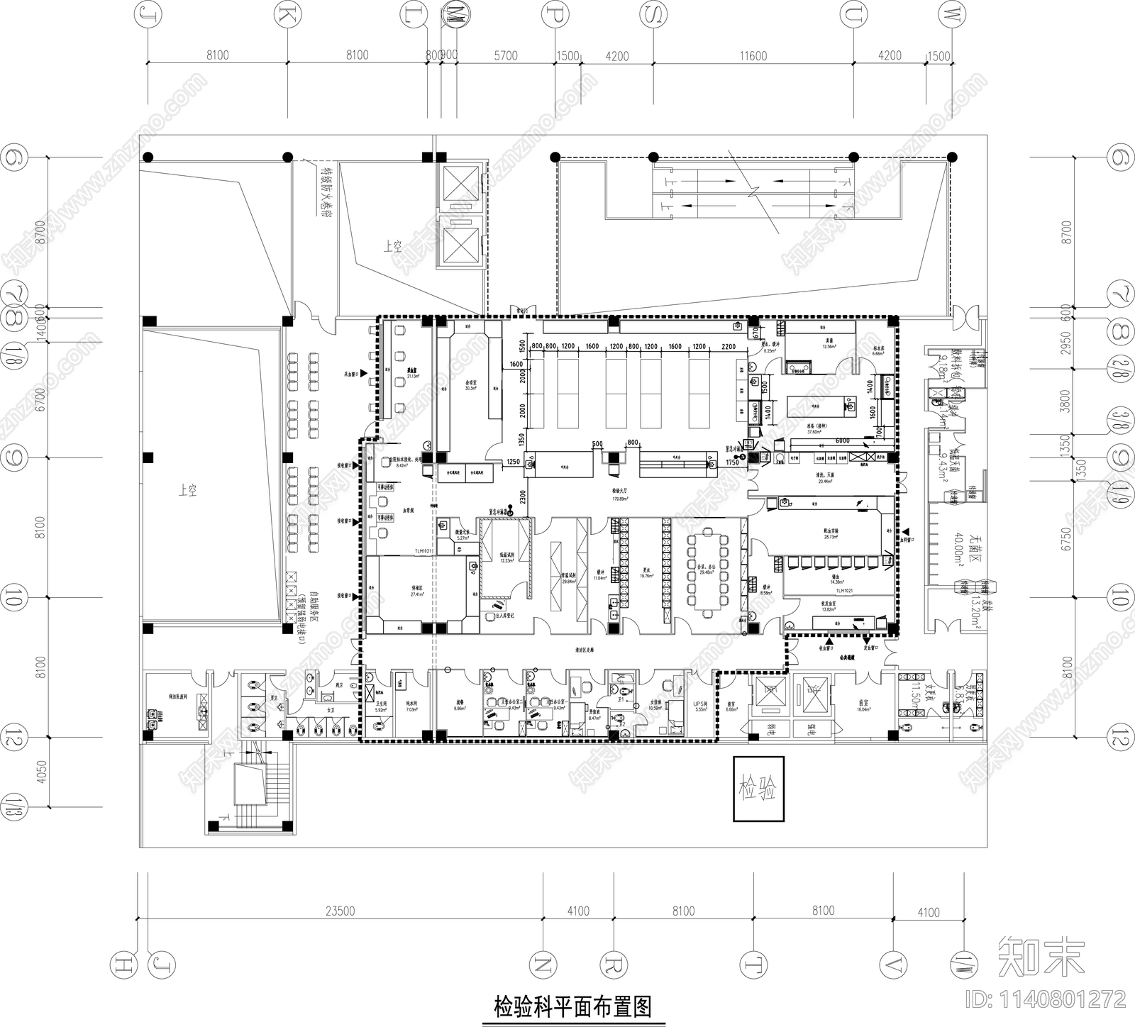 妇幼检验科洁净实验室装饰cad施工图下载【ID:1140801272】