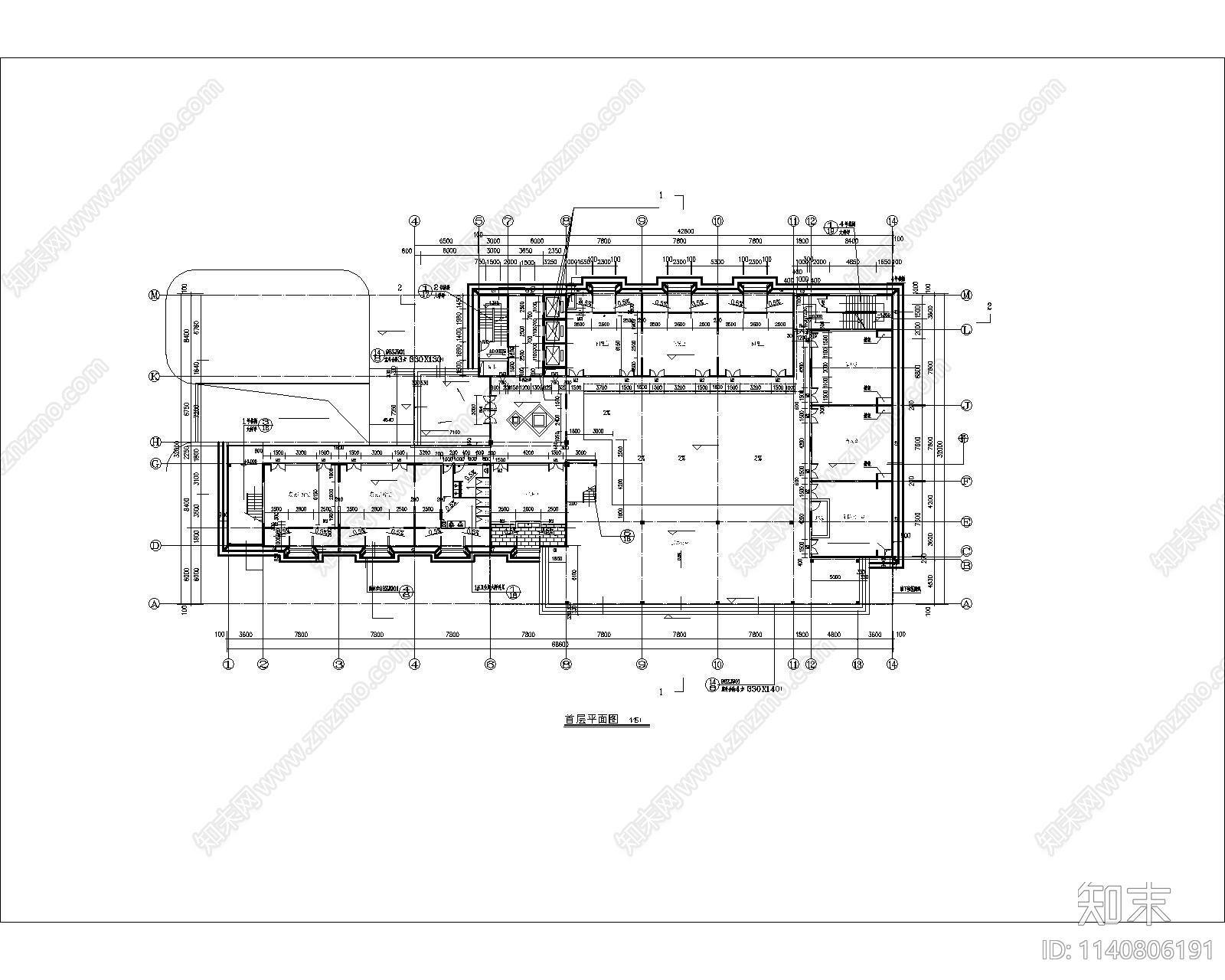 某省体育局运动员公寓建筑cad施工图下载【ID:1140806191】