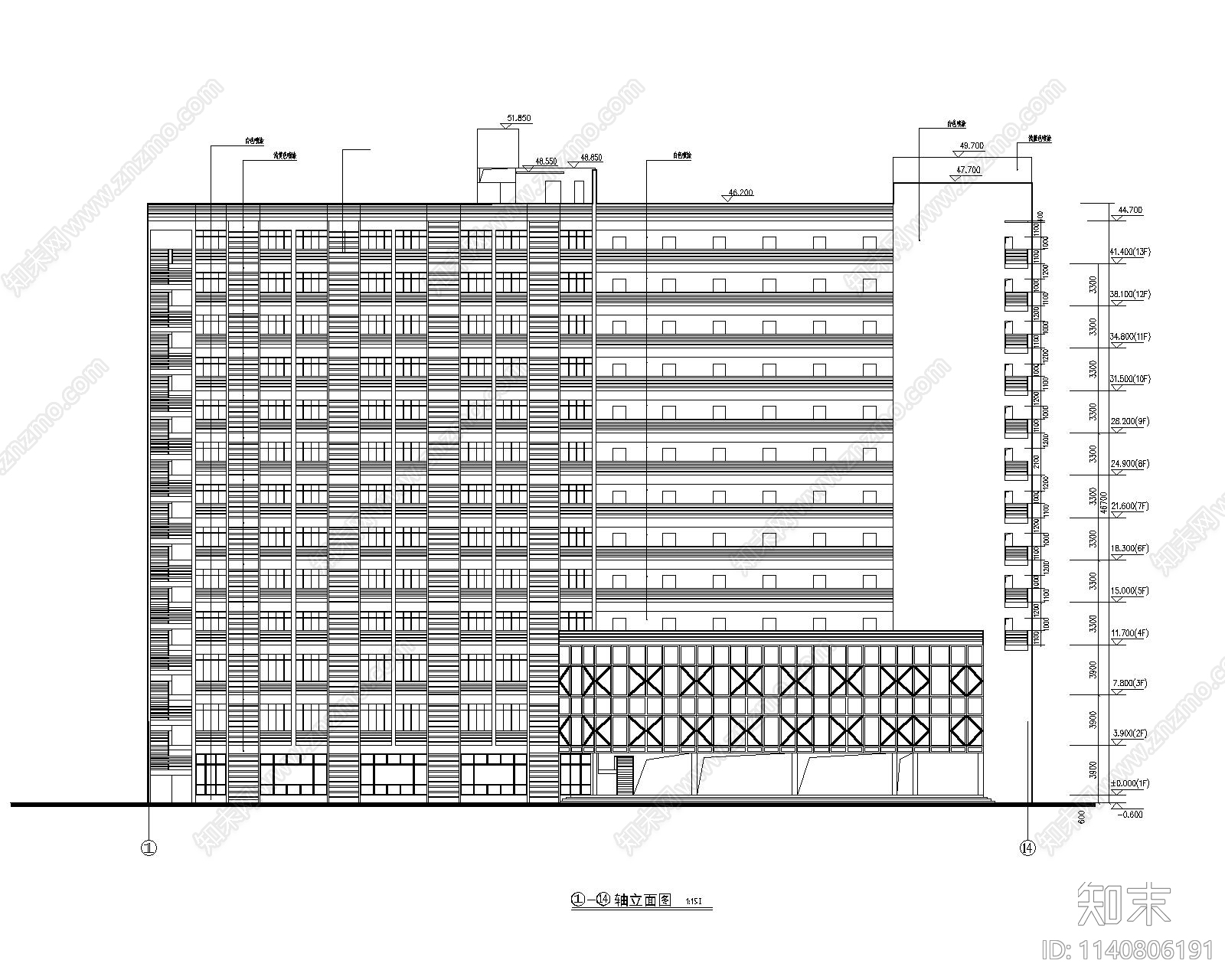 某省体育局运动员公寓建筑cad施工图下载【ID:1140806191】