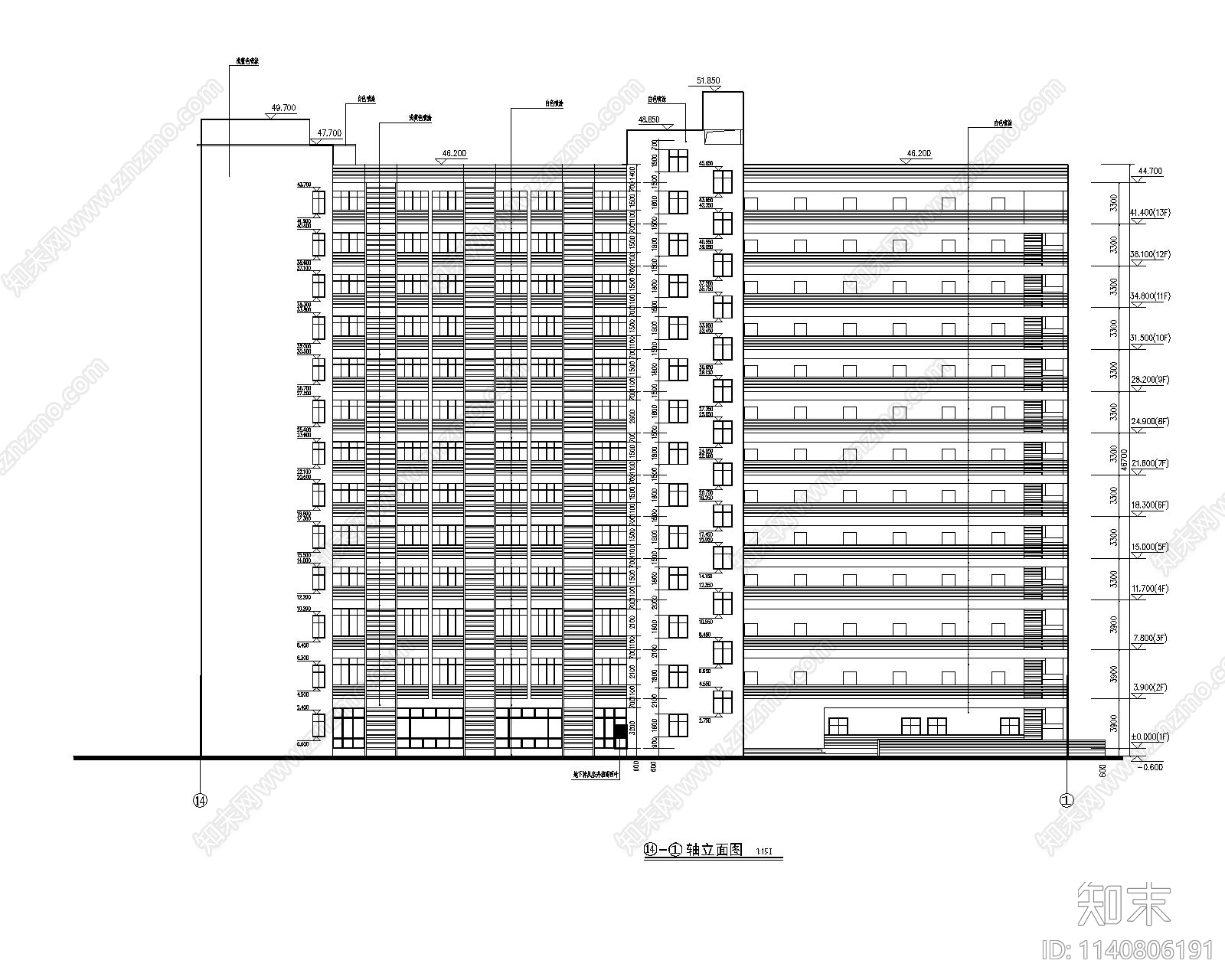 某省体育局运动员公寓建筑cad施工图下载【ID:1140806191】