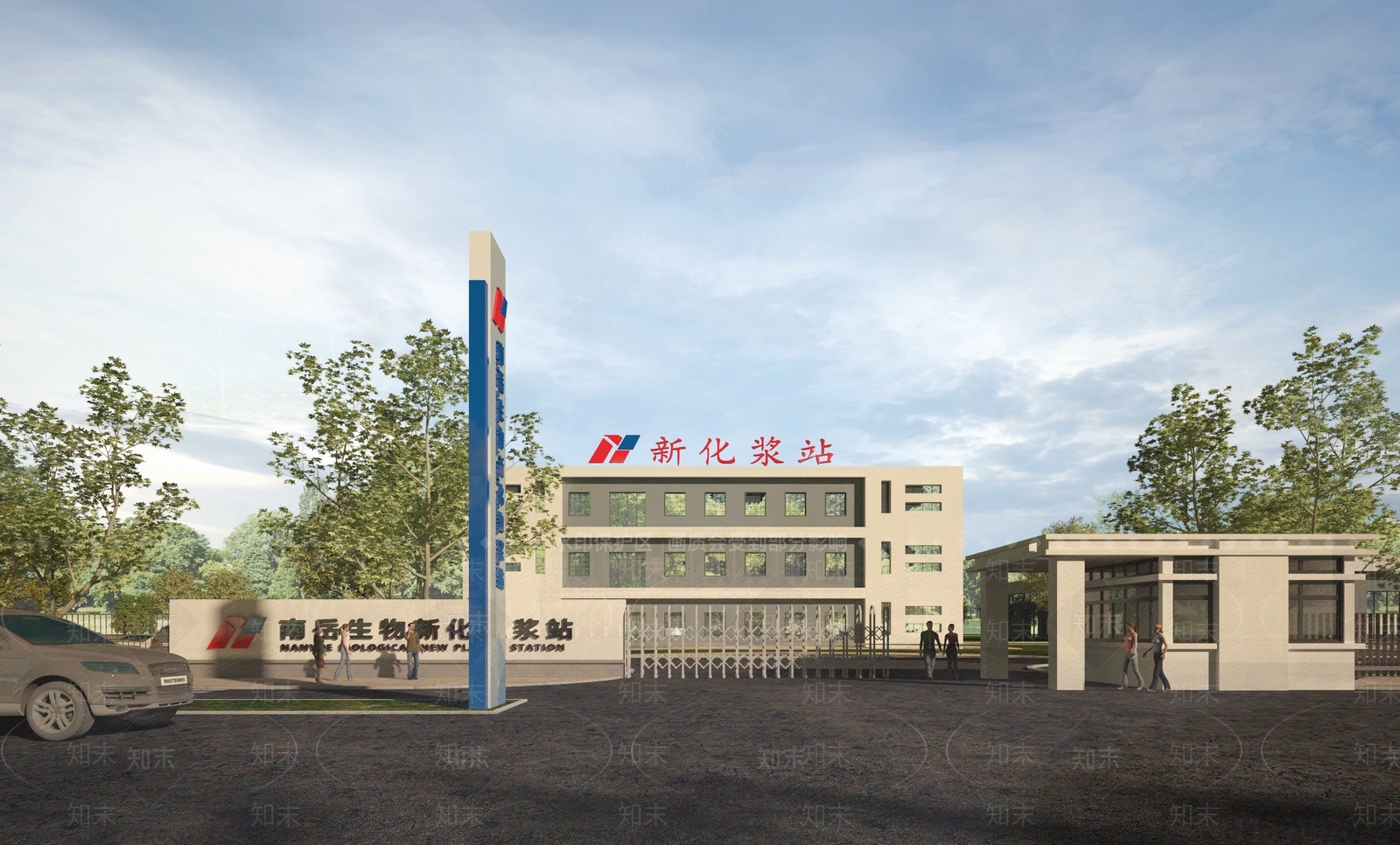 现代入口大门3D模型下载【ID:1140806726】