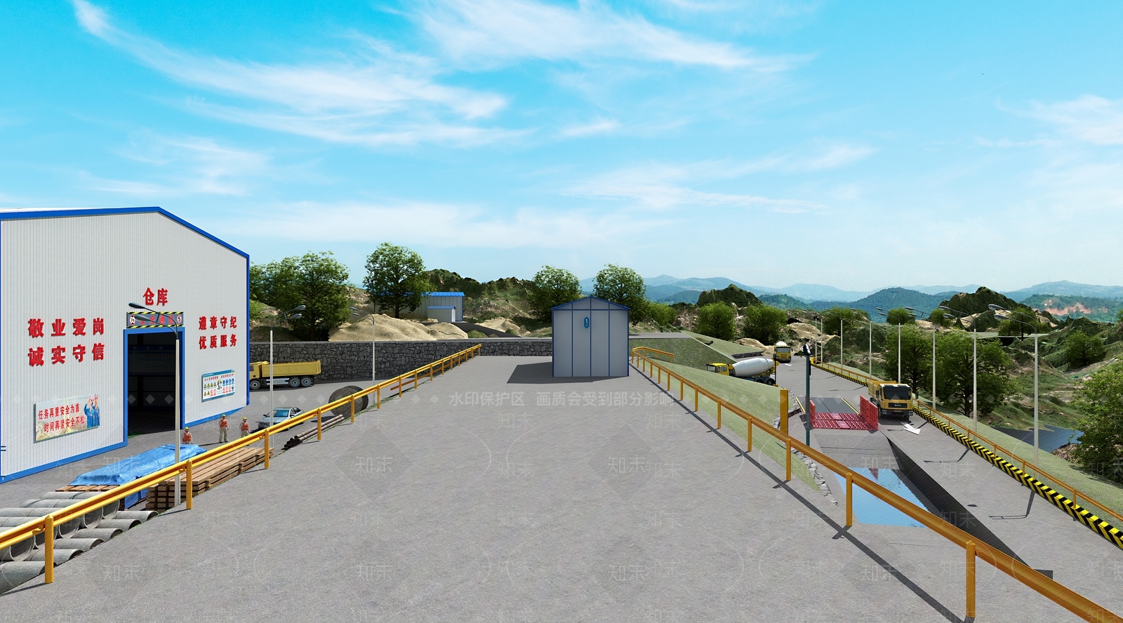 现代建筑工地3D模型下载【ID:1140807281】