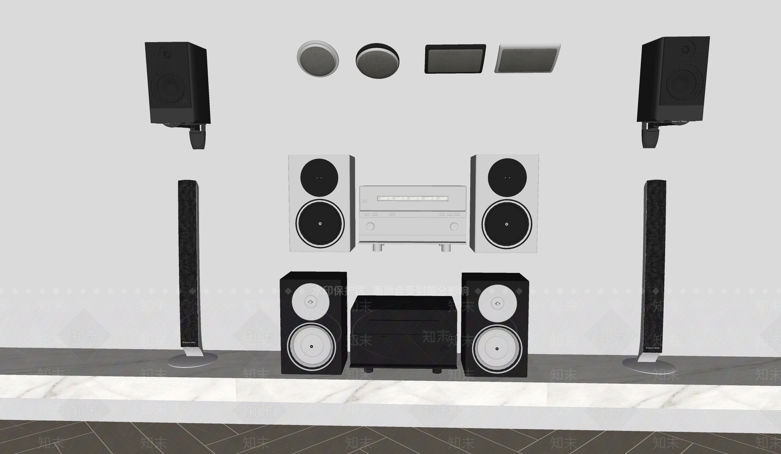 音响SU模型下载【ID:1140818370】