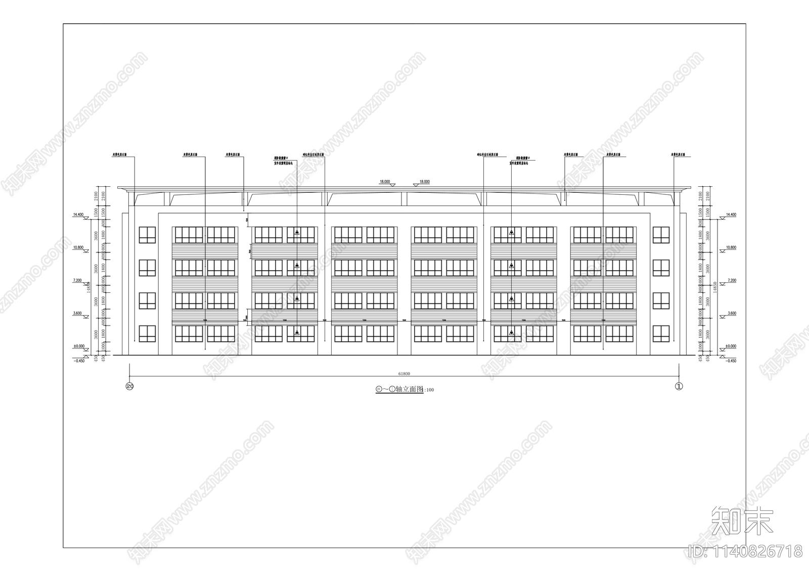 三官殿小学建筑cad施工图下载【ID:1140826718】