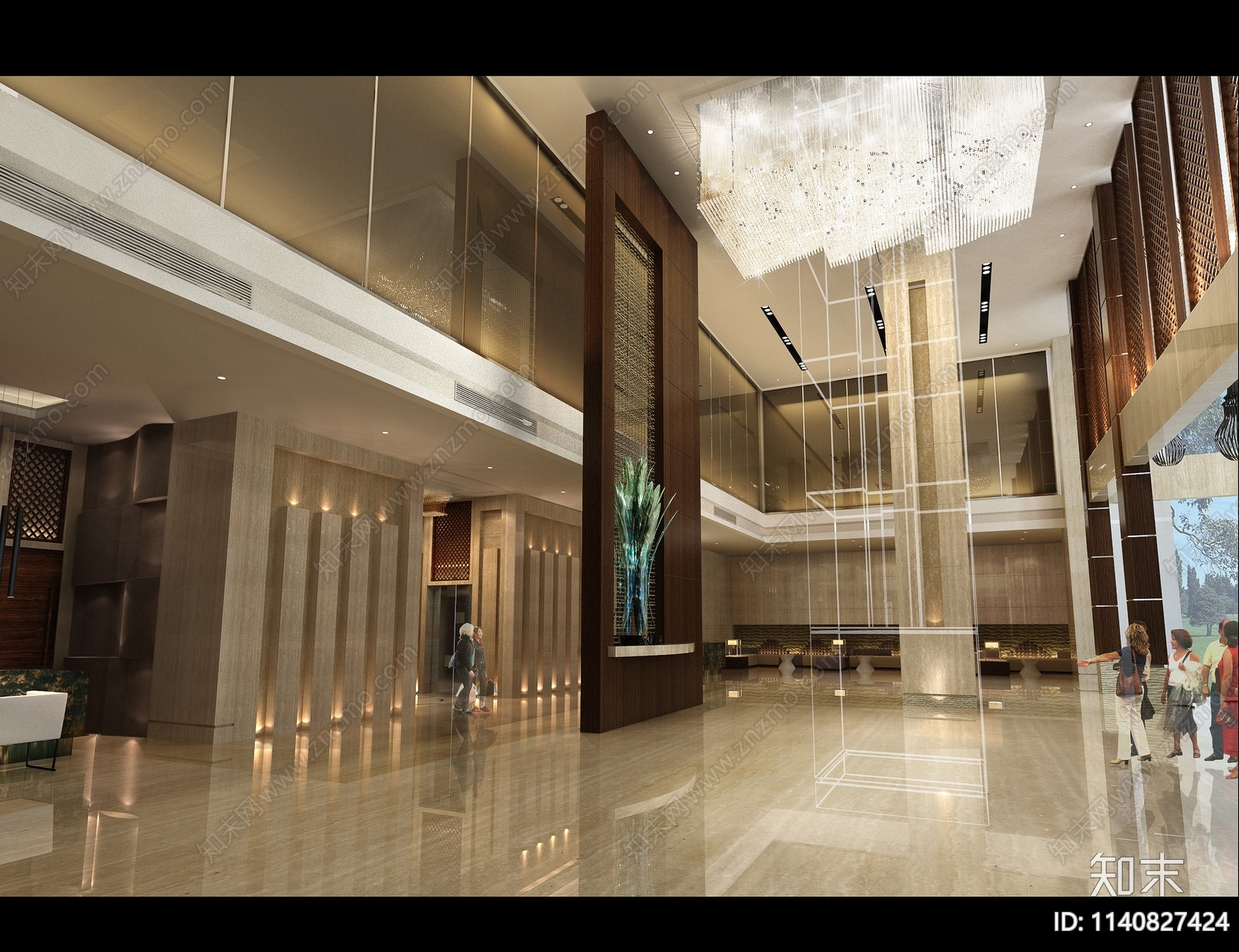 国际航空大酒店cad施工图下载【ID:1140827424】