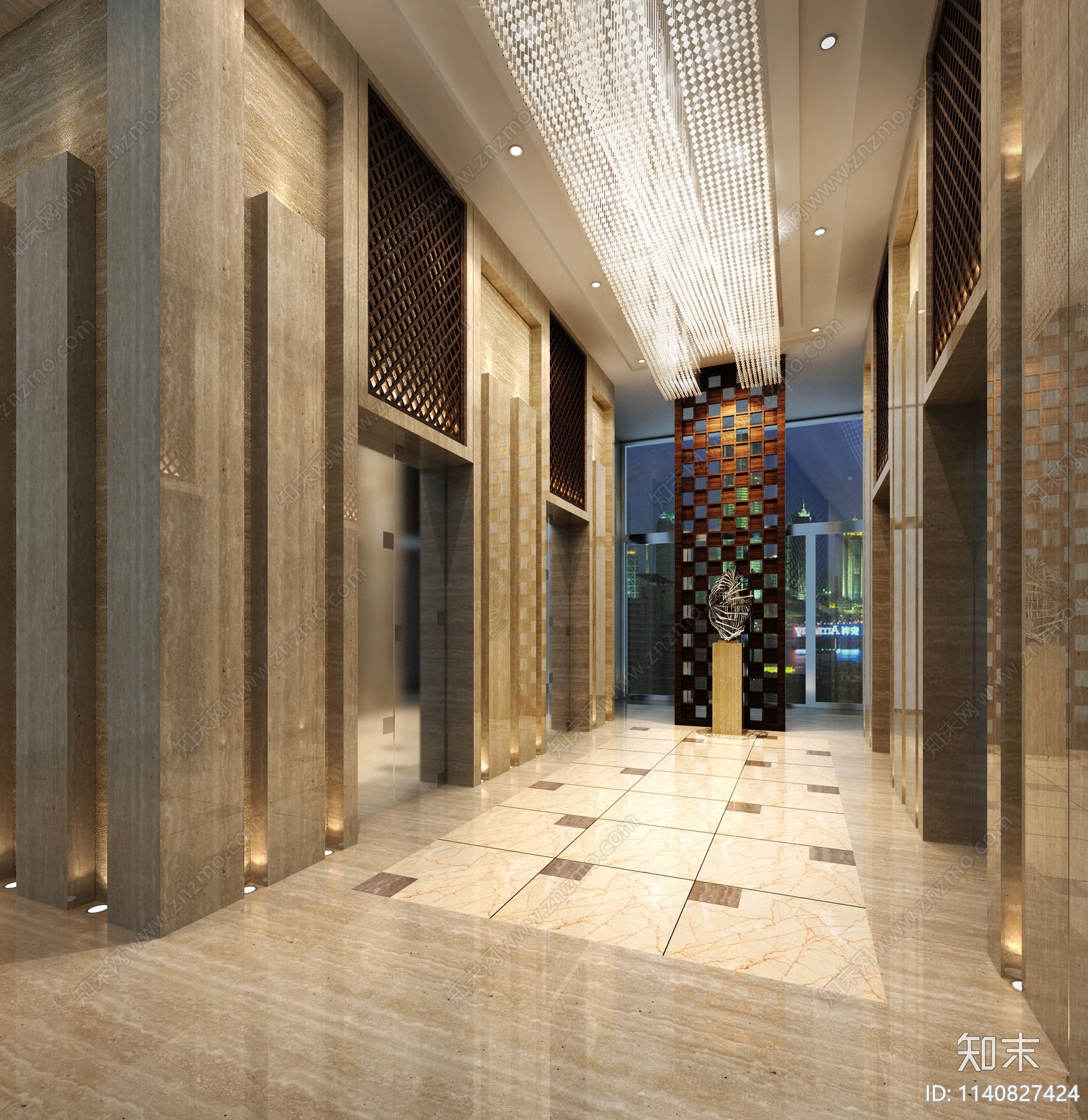 国际航空大酒店cad施工图下载【ID:1140827424】