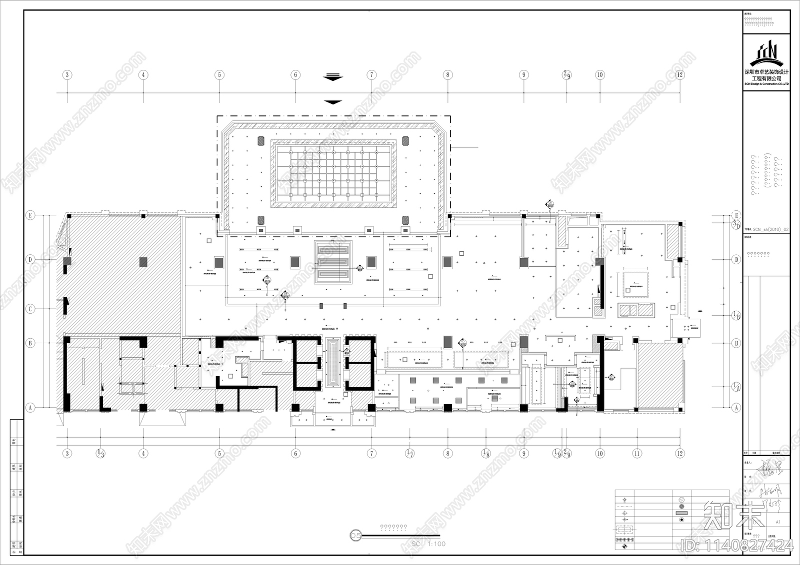 国际航空大酒店cad施工图下载【ID:1140827424】