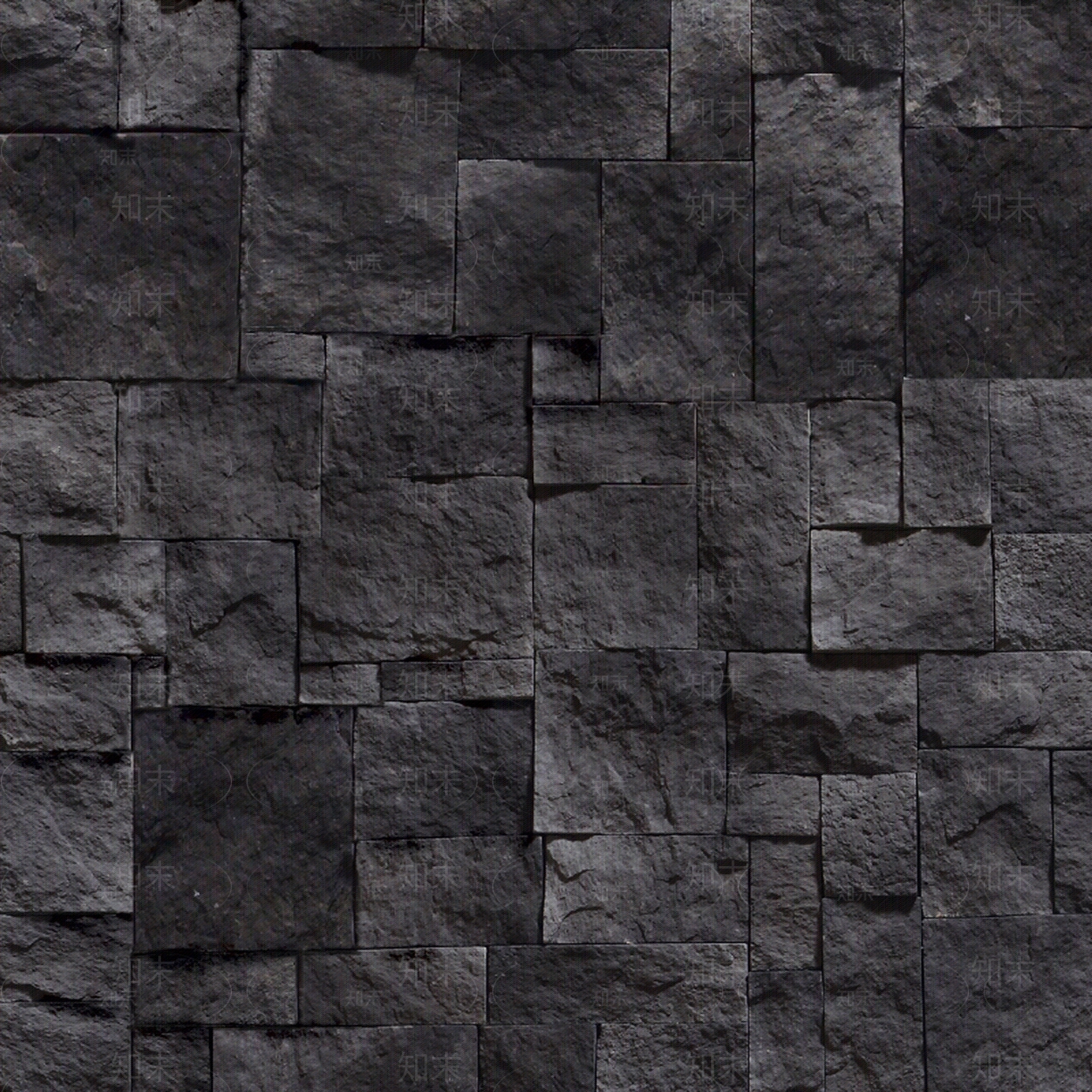 黑色岩石墙贴图下载【ID:1140831977】