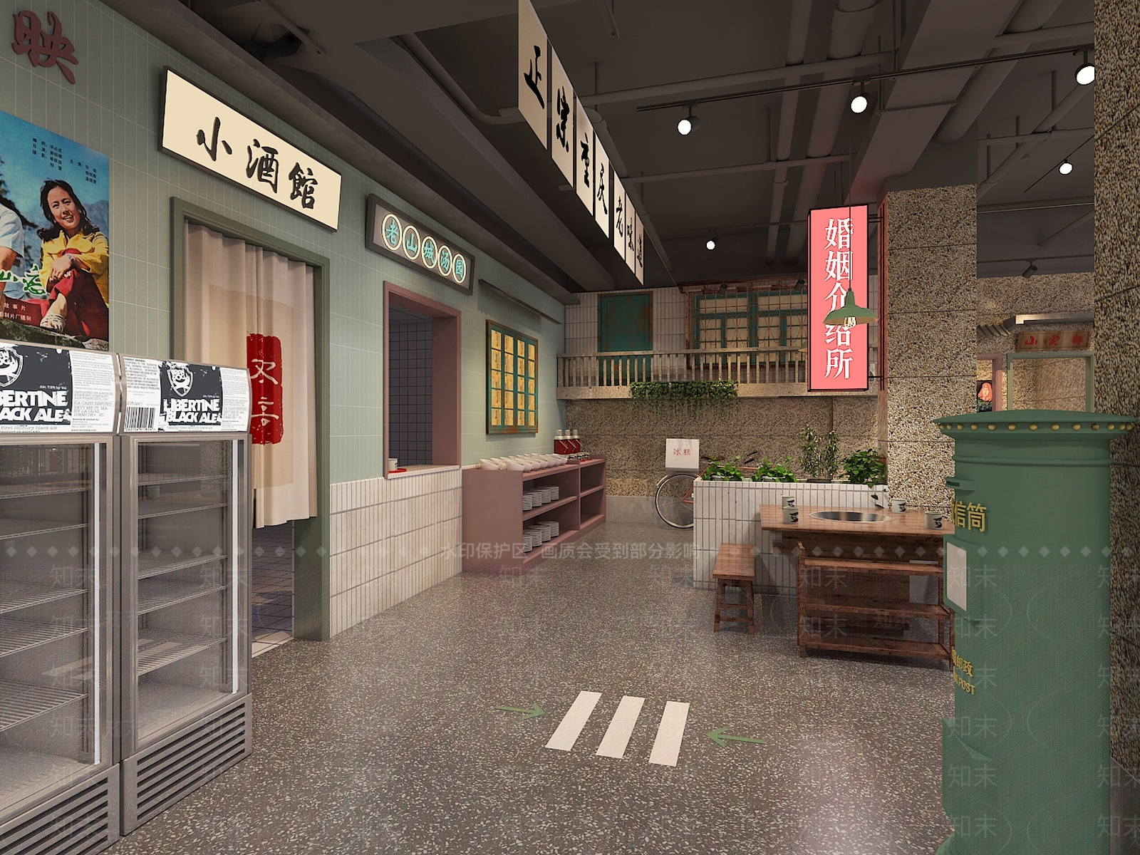 工业风酒馆3D模型下载【ID:1213908346】