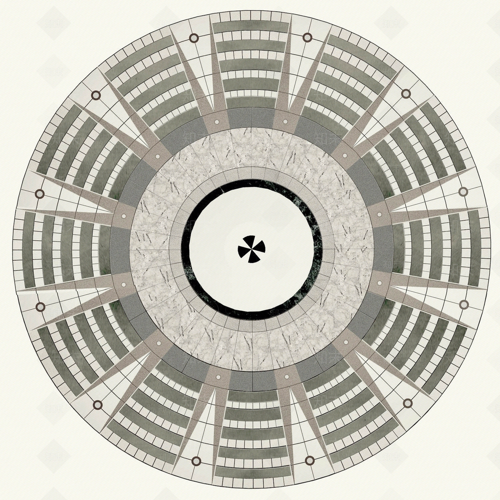 中式灰色拼花仿古砖贴图下载【ID:1140845434】