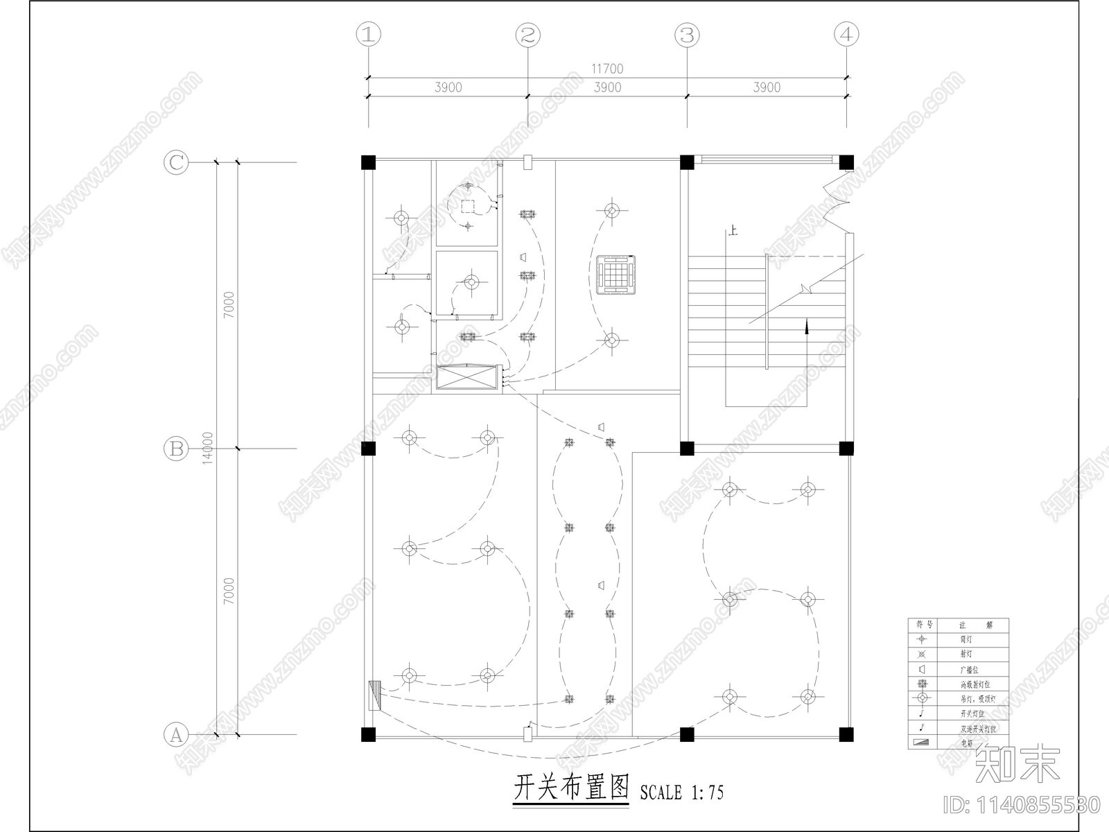 理发店室内装修全套cad施工图下载【ID:1140855530】