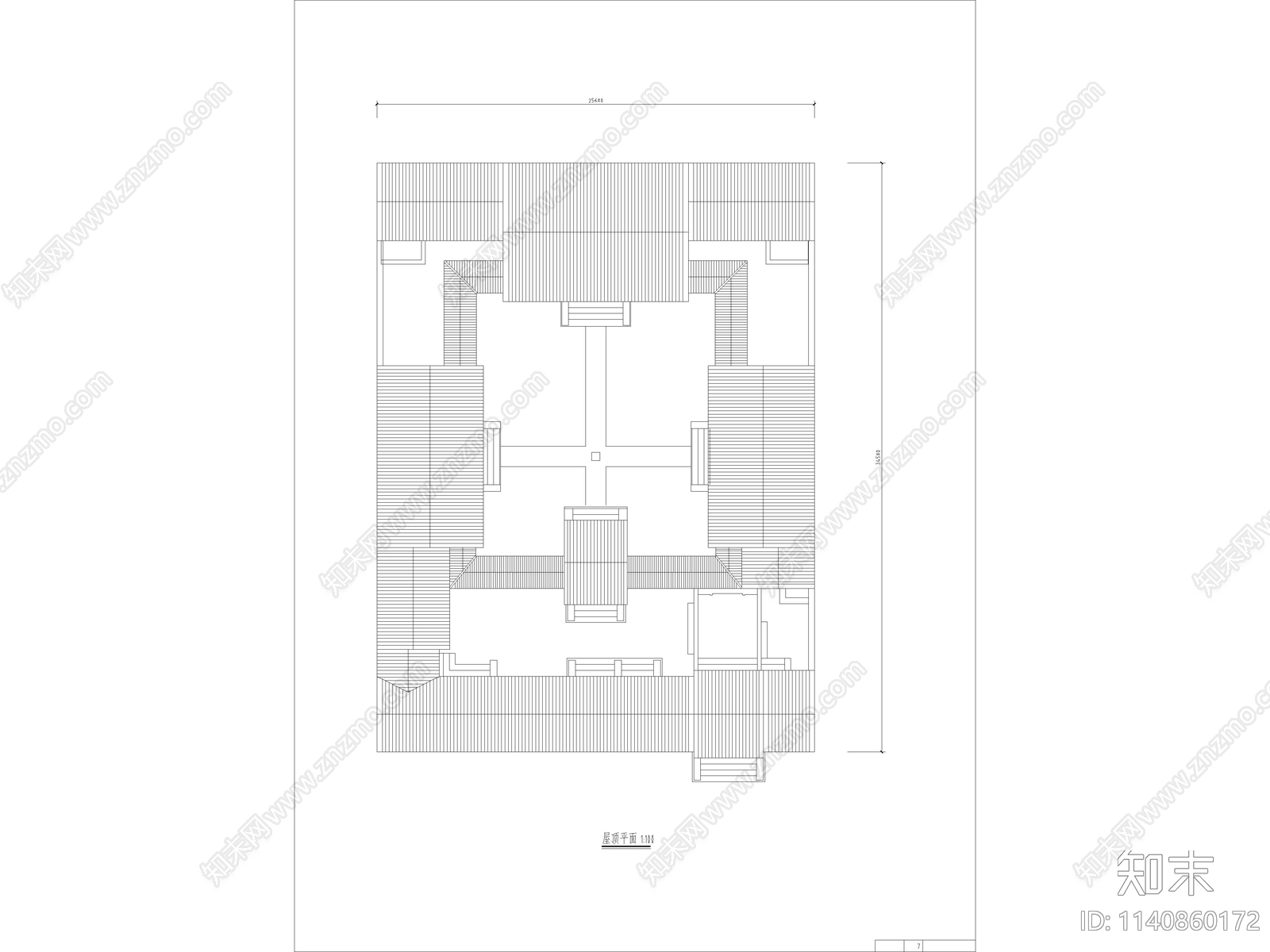 北京四合院精品古建筑cad施工图下载【ID:1140860172】