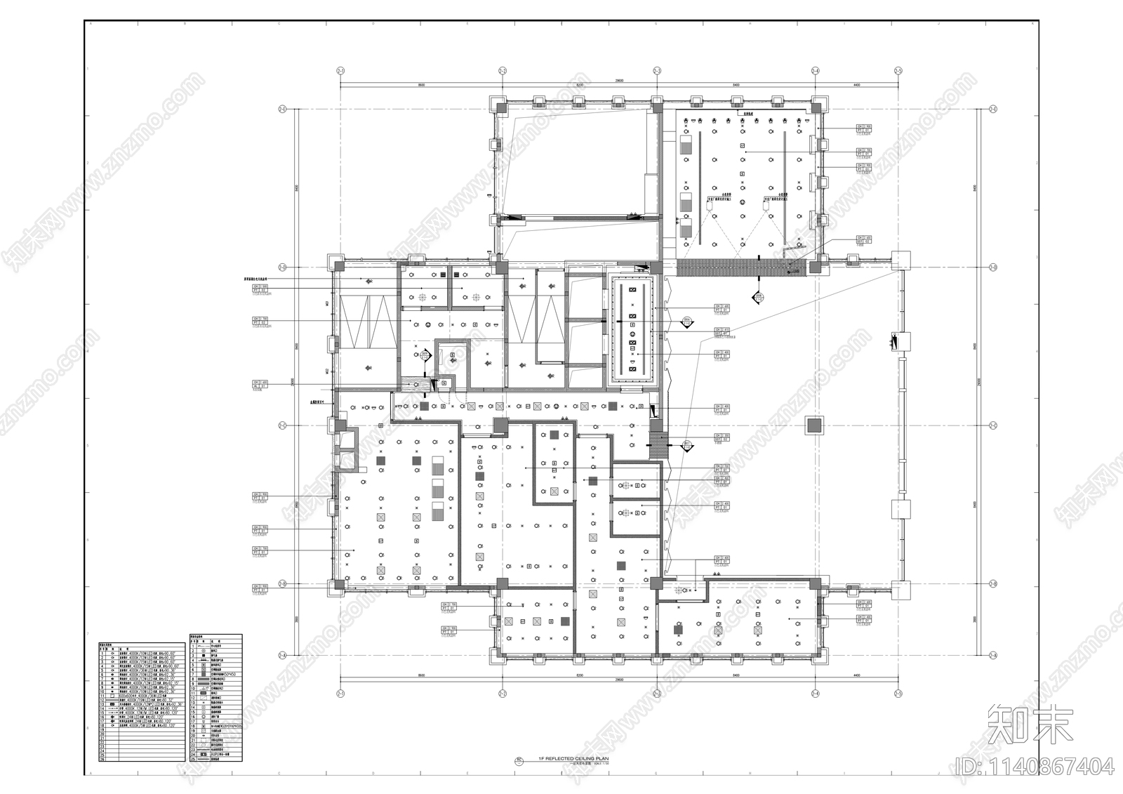 农商金融租赁有限责任公司办公楼室内装修cad施工图下载【ID:1140867404】