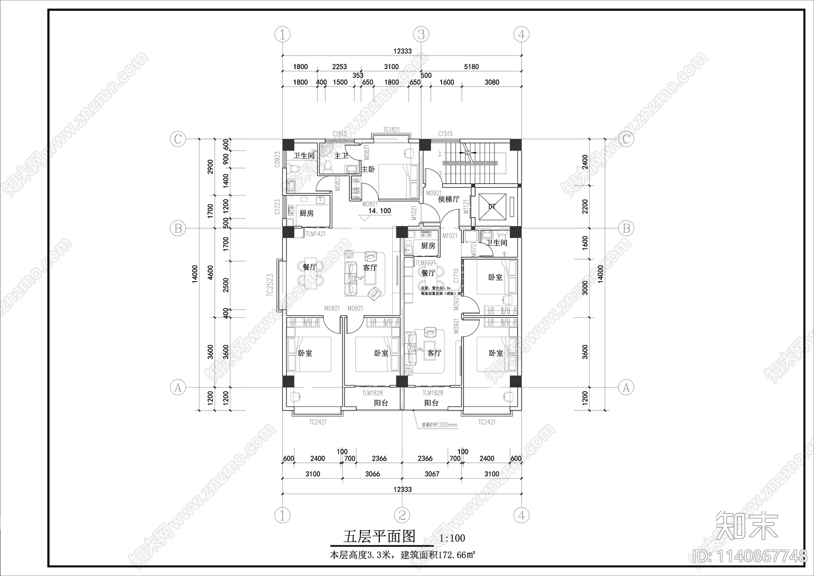 自建房建筑施工图下载【ID:1140867748】