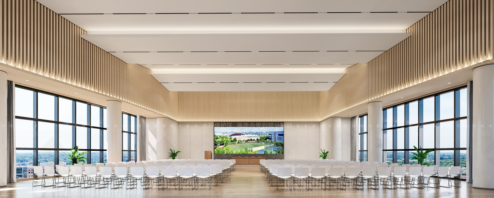 现代大型报告厅SU模型下载【ID:1140868207】