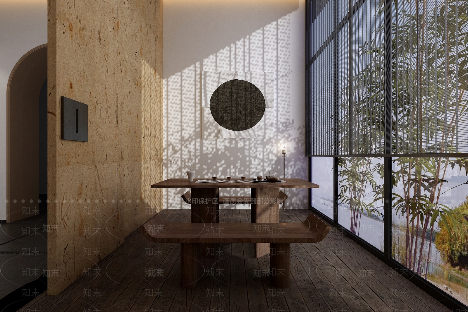 日式茶室3D模型下载【ID:1140871921】