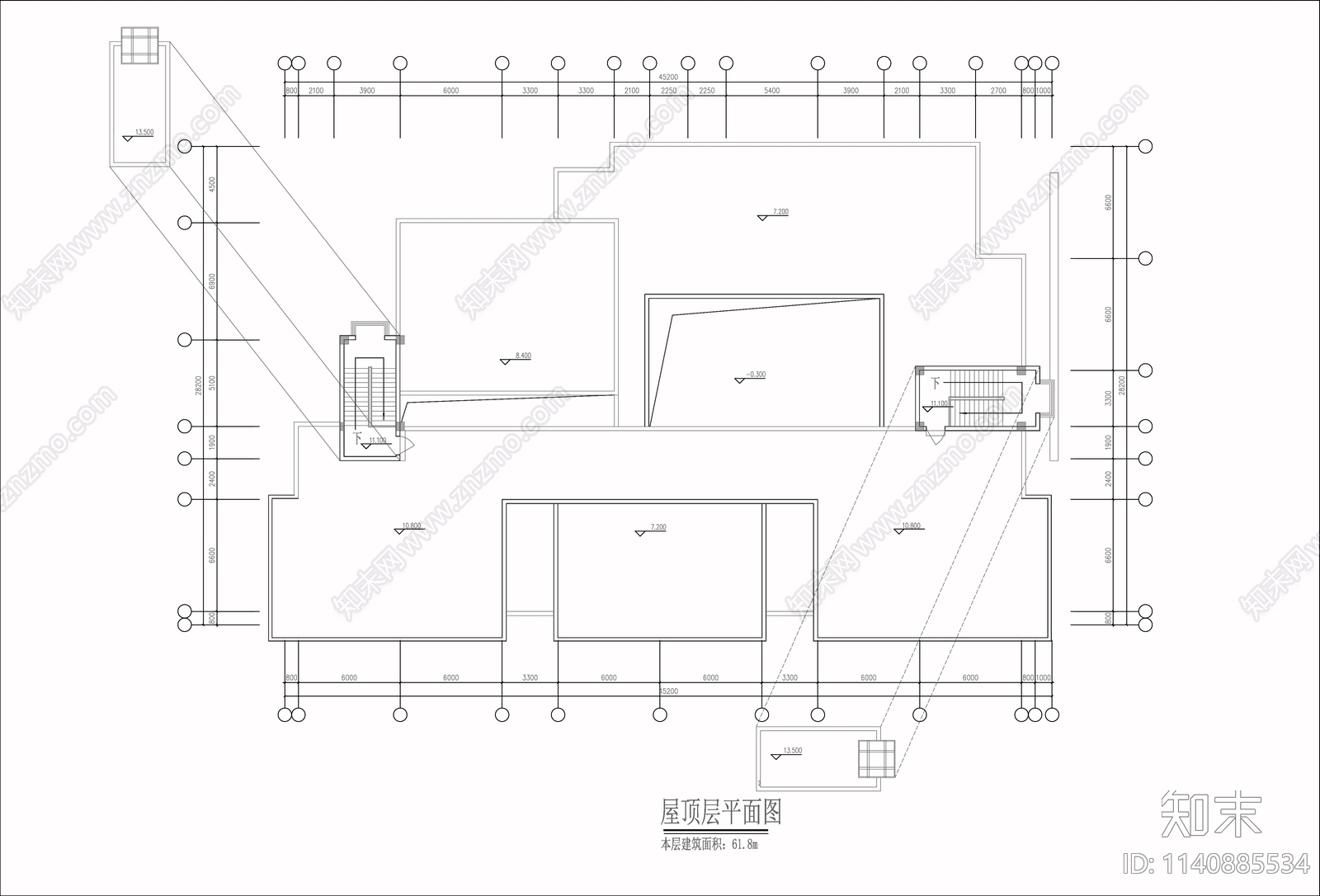 幼儿园建筑cad施工图下载【ID:1140885534】