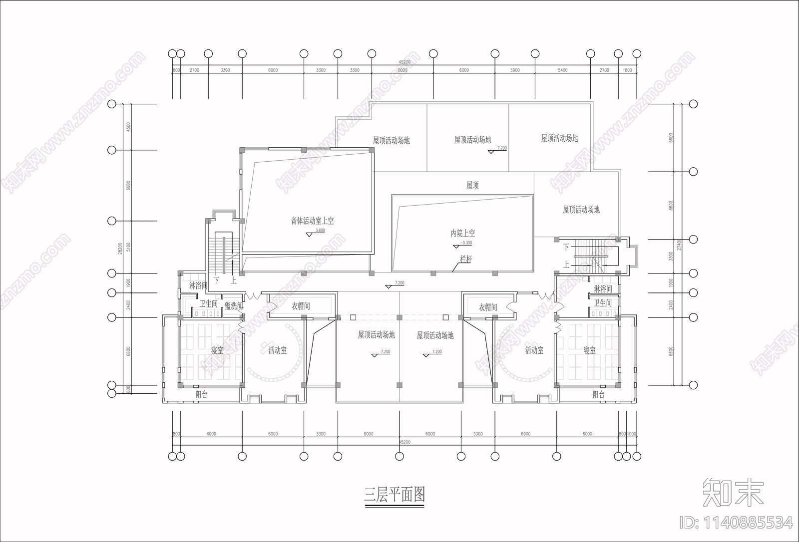 幼儿园建筑cad施工图下载【ID:1140885534】