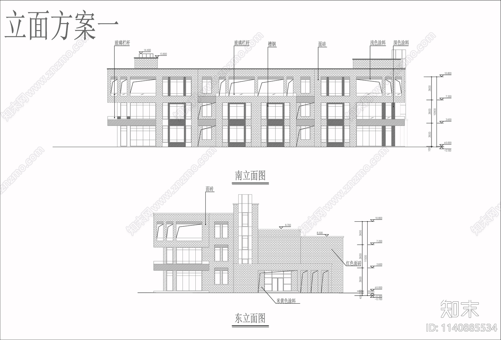 幼儿园建筑cad施工图下载【ID:1140885534】