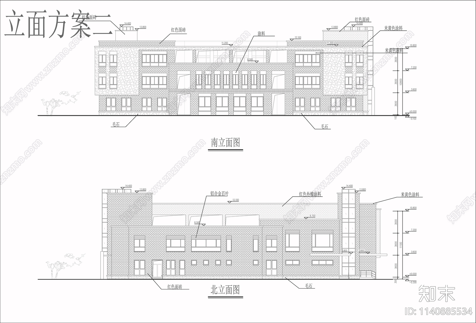 幼儿园建筑cad施工图下载【ID:1140885534】