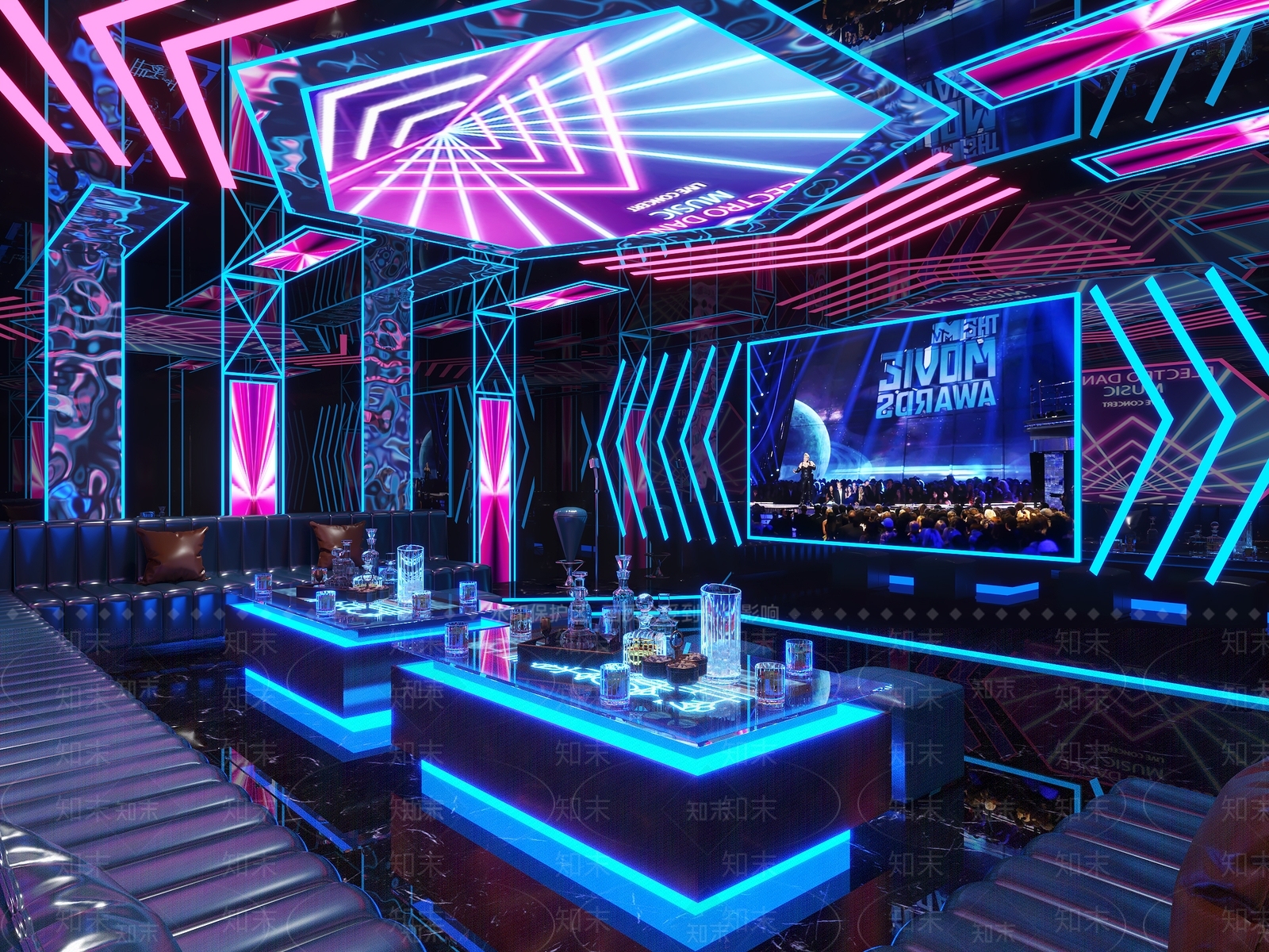 现代酒吧3D模型下载【ID:1213909623】