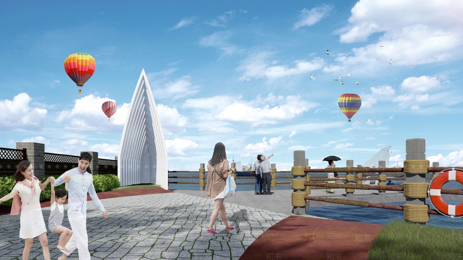 现代展览馆建筑SU模型下载【ID:1141244588】