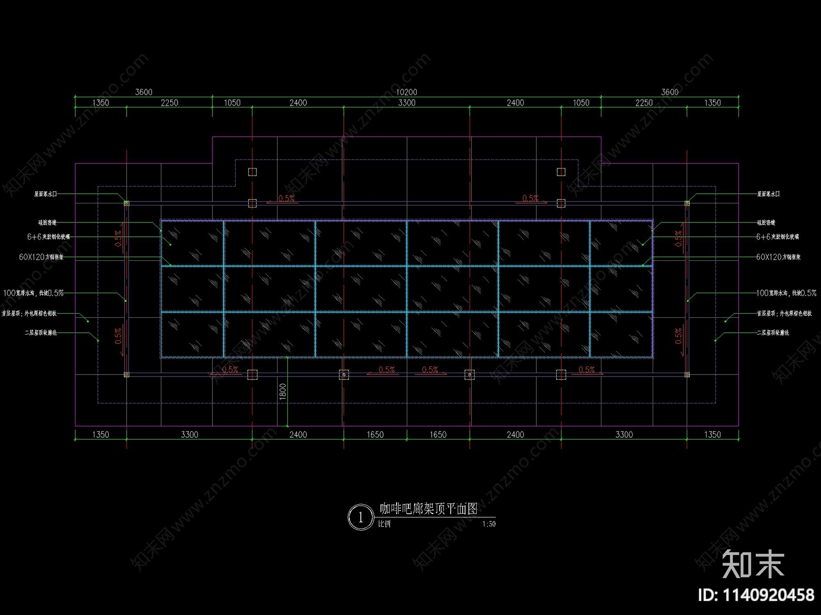 新中式廊架及水景做法详图cad施工图下载【ID:1140920458】