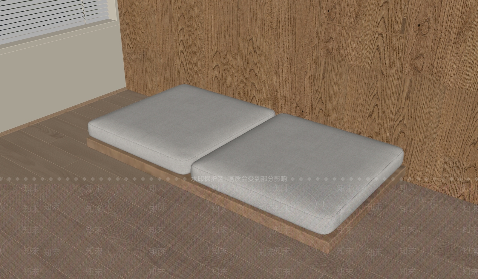 现代坐垫SU模型下载【ID:1140936489】