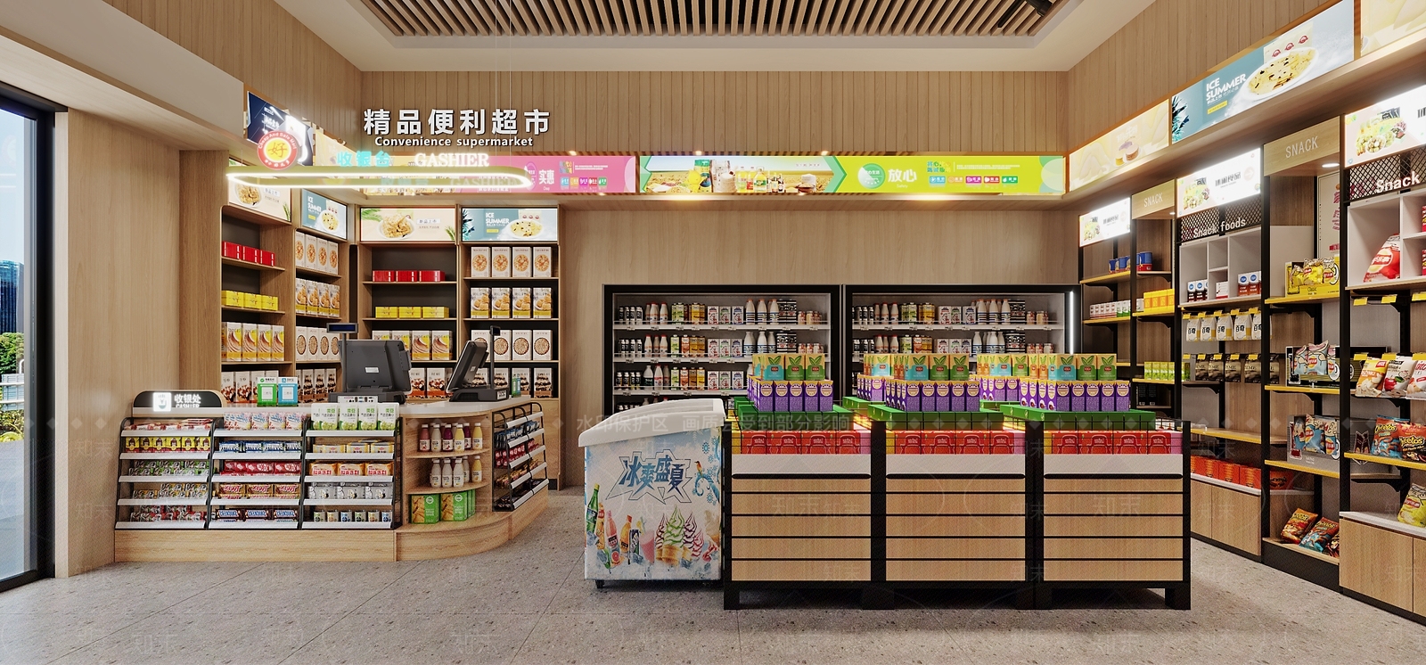 现代超市3D模型下载【ID:1140938510】