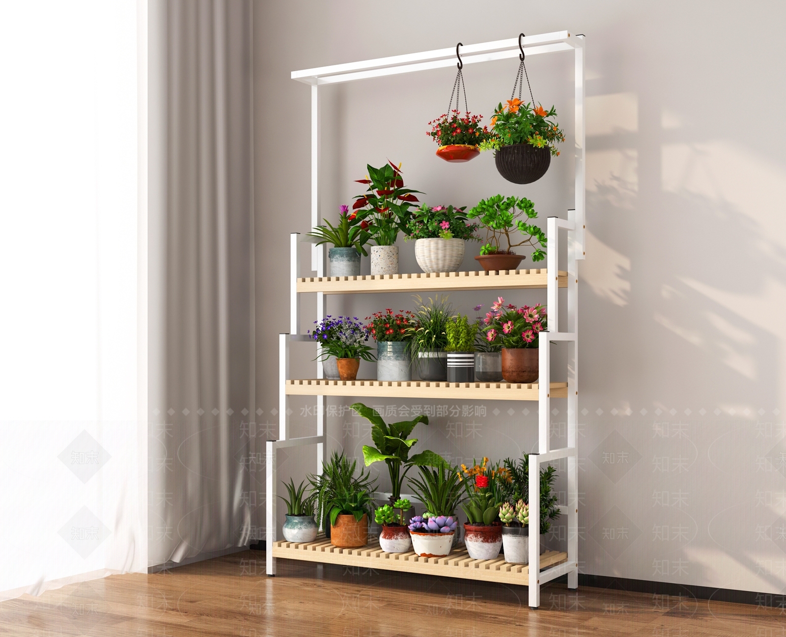 现代植物花架3D模型下载【ID:1140941685】