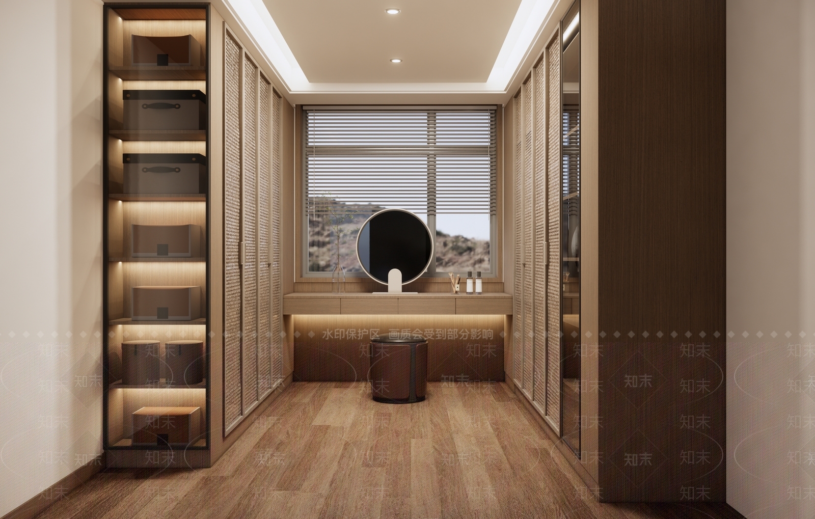现代家装衣帽间SU模型下载【ID:1141150074】